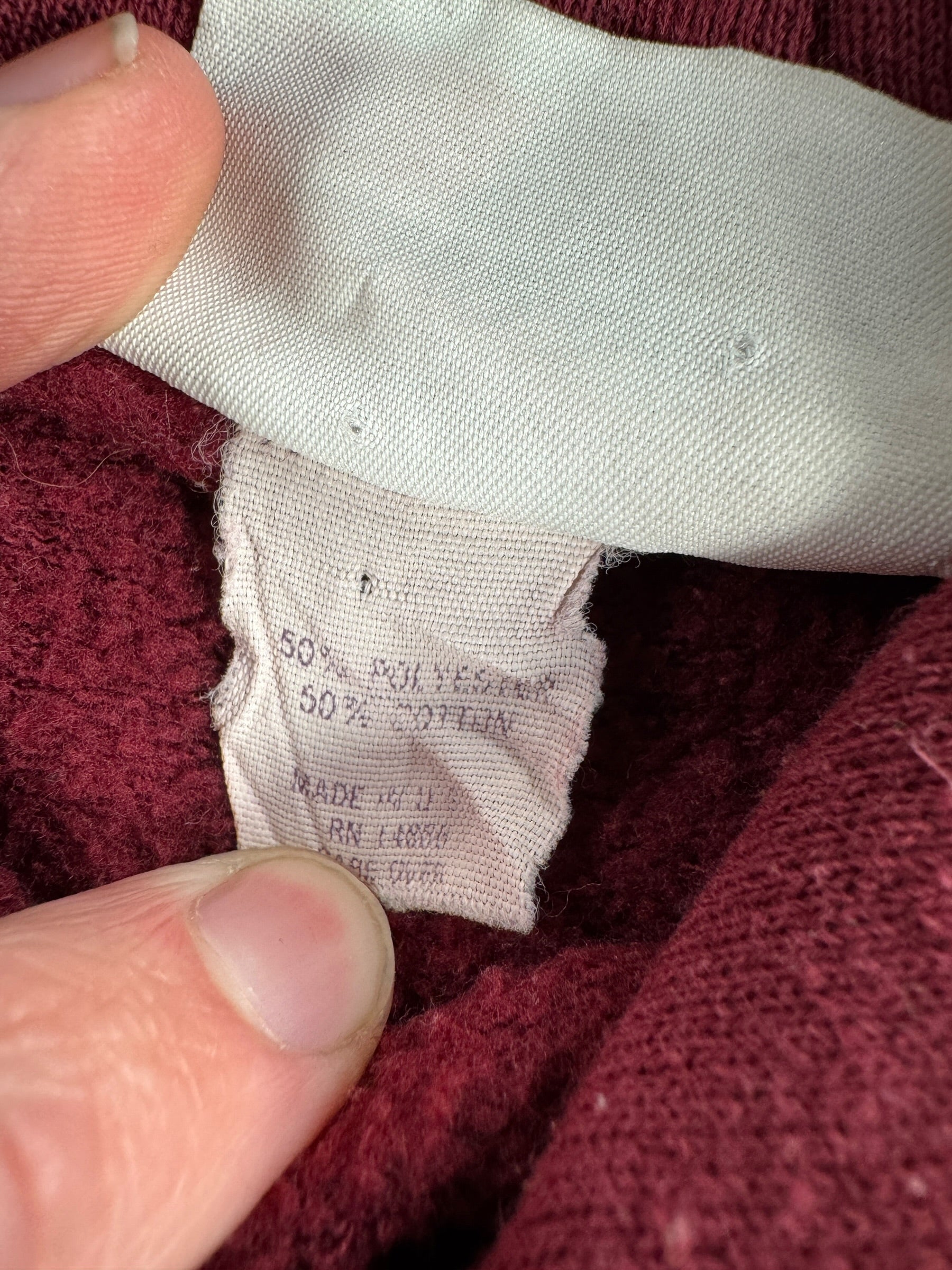 MIUSA Tag on Vintage '86 Harley Hoodie SZ XL