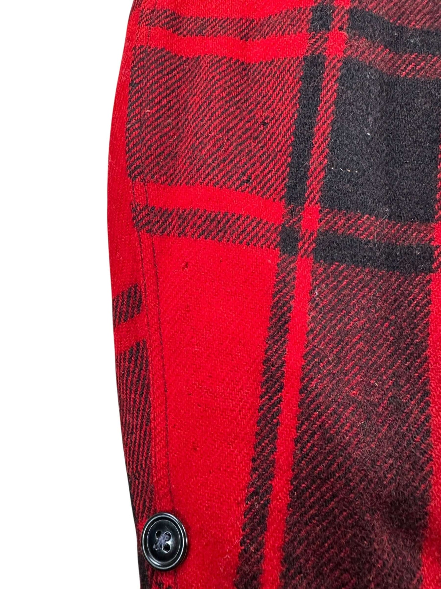 Wear on Vintage Soo Woolen Mills Wool Cruiser Jacket SZ XL