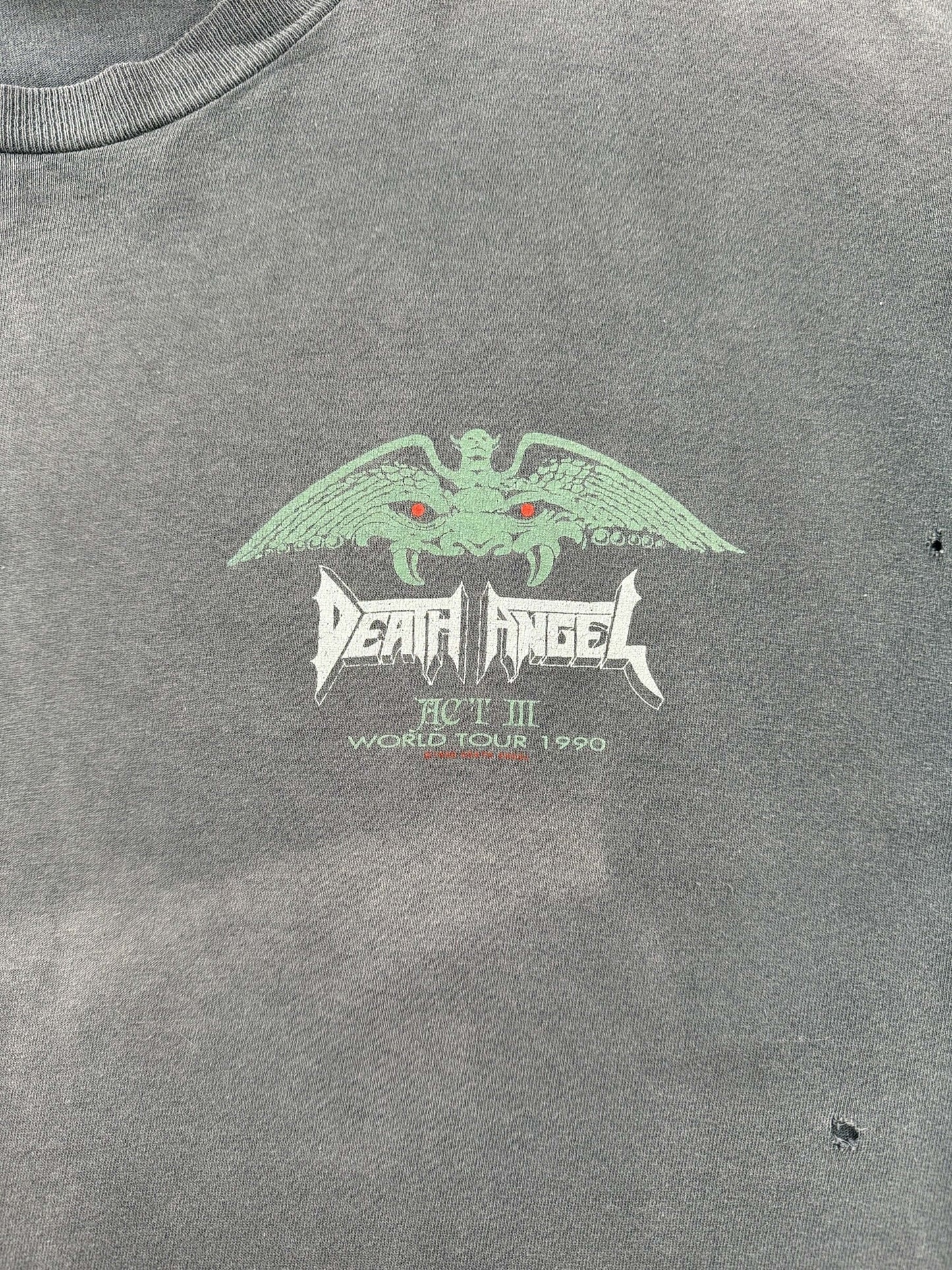 Graphic of Vintage Death Angel Act III Fader Tee SZ XL