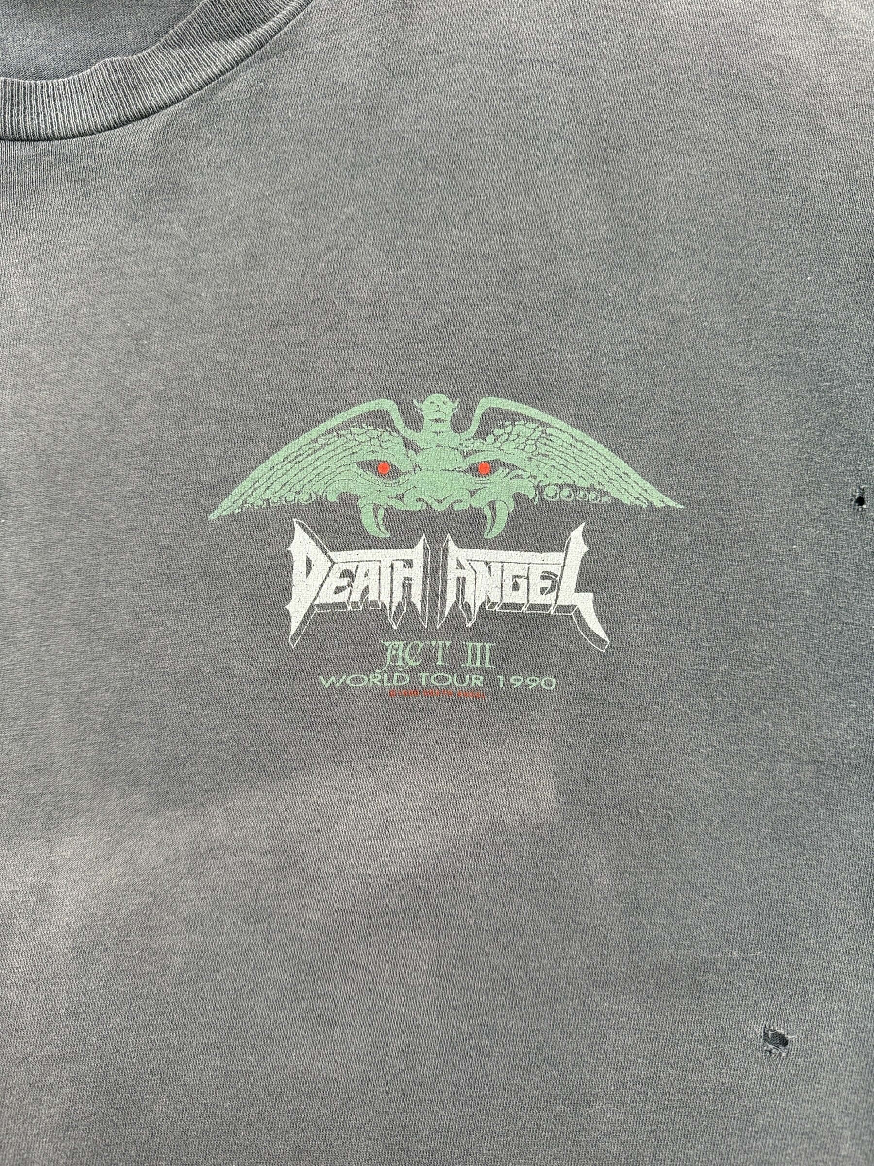 Graphic of Vintage Death Angel Act III Fader Tee SZ XL