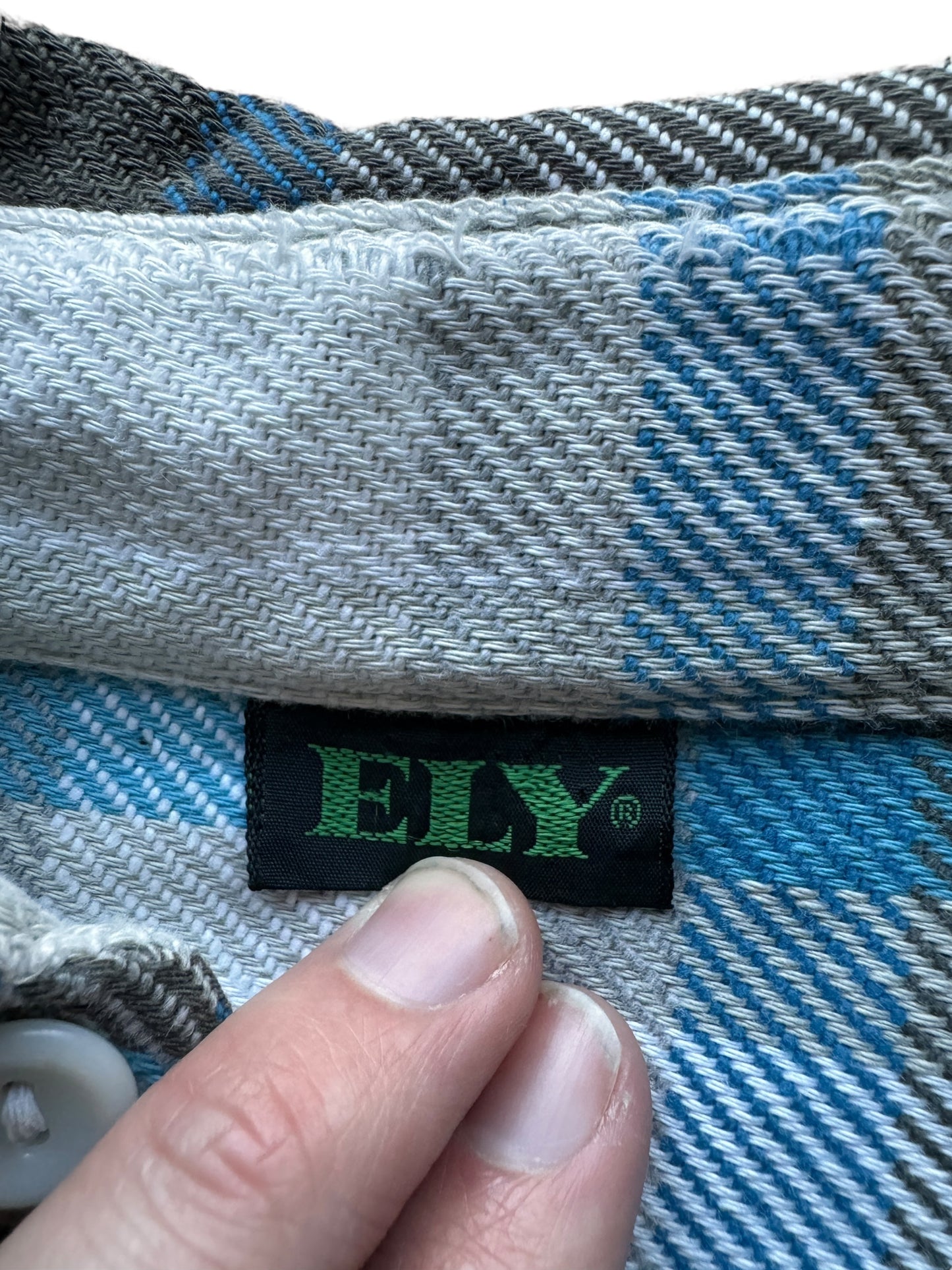 Tag on Vintage Ely Cotton Flannel SZ S AS IS