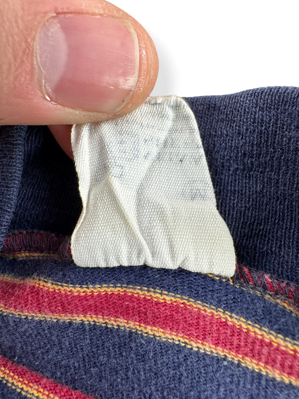 Tag on Vintage Velva Sheen Striped Tee SZ S