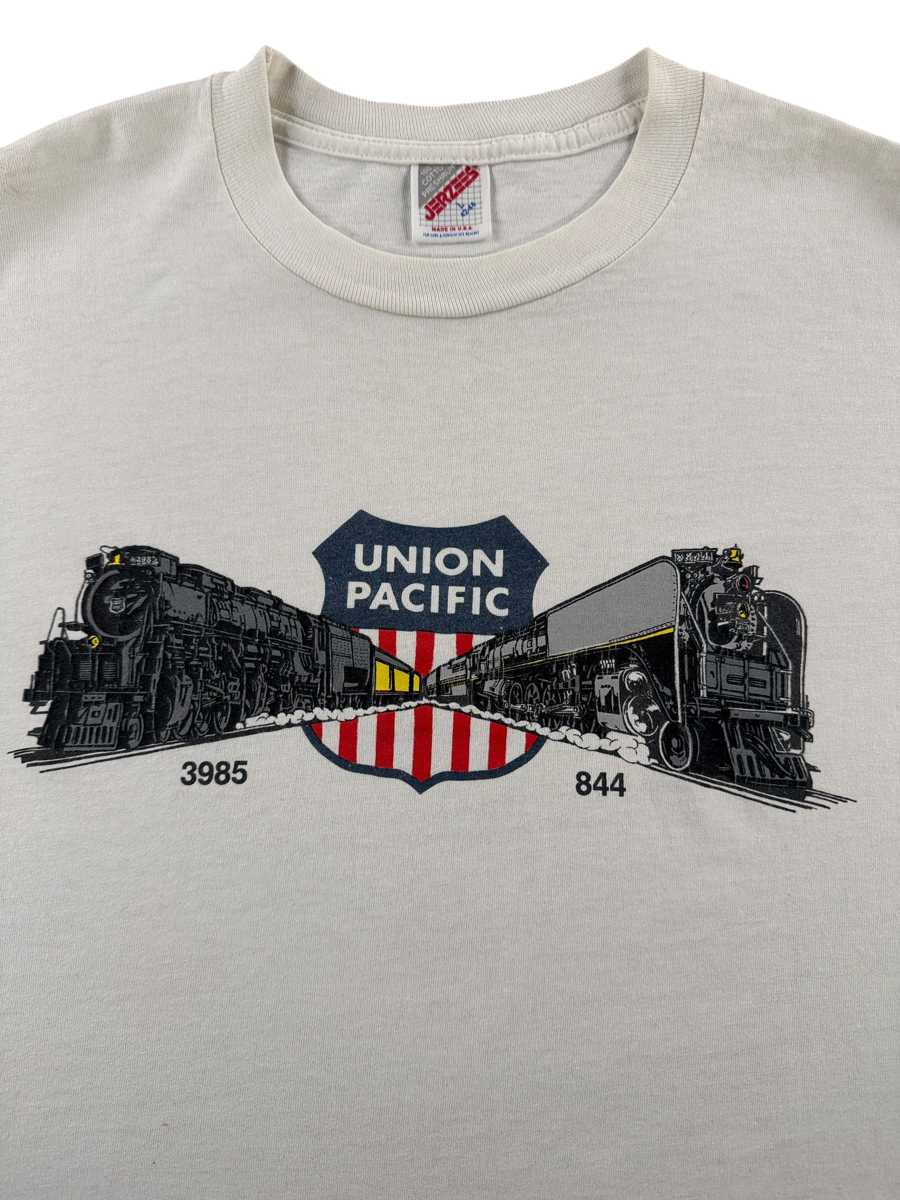 Graphic of Vintage Union Pacific Train Tee SZ L