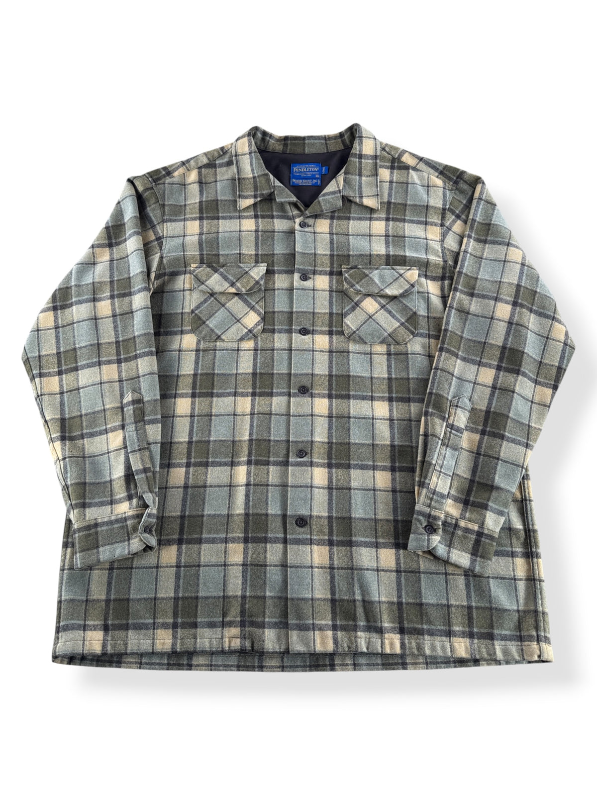 Front of Pendleton Lodge Board Shirt Jac SZ XXL Long
