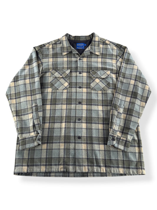Front of Pendleton Lodge Board Shirt Jac SZ XXL Long