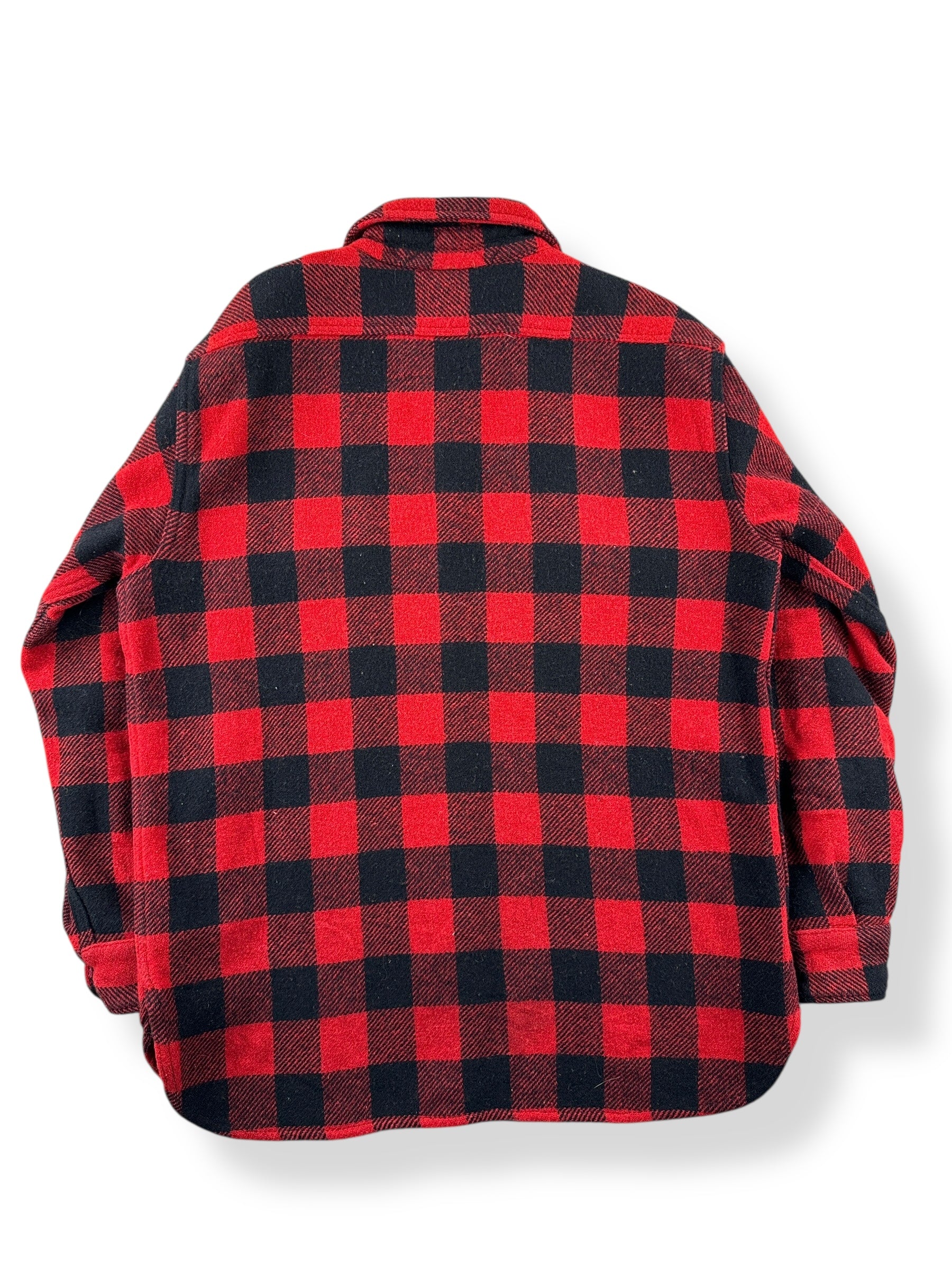 Back of Vintage 50s Towncraft Wool Flannel SZ L