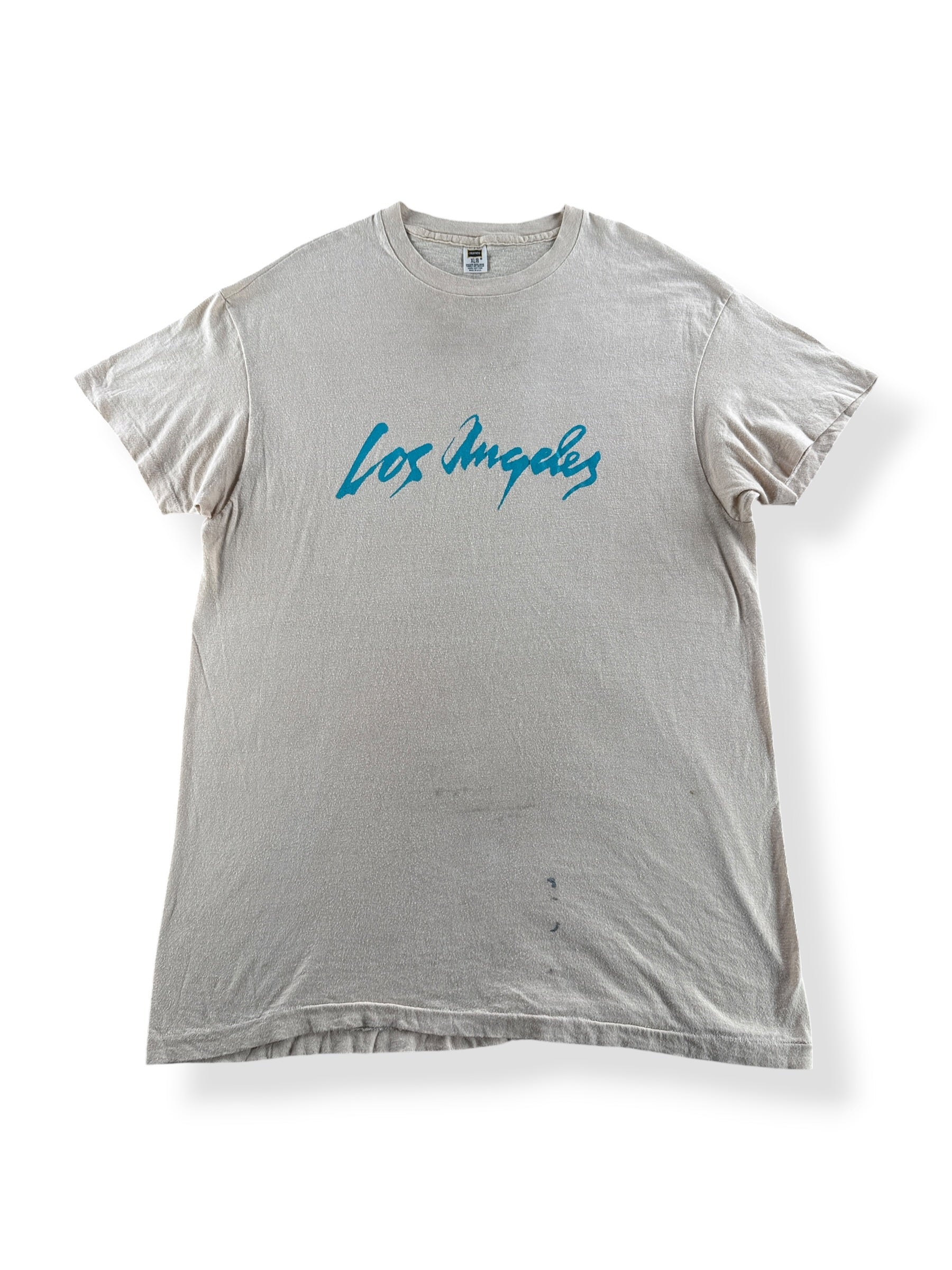 Front of Vintage Los Angeles Spell Out Tee SZ XL (Fits M)