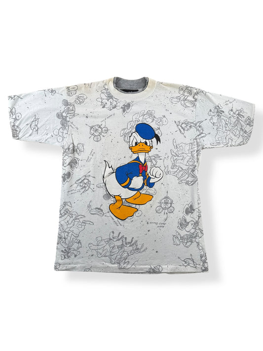 Front of Vintage Donald Duck AOP Tee SZ L