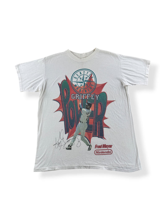 Front of Vintage Ken Griffey Jr. Mariners Tee SZ L (Fits M)