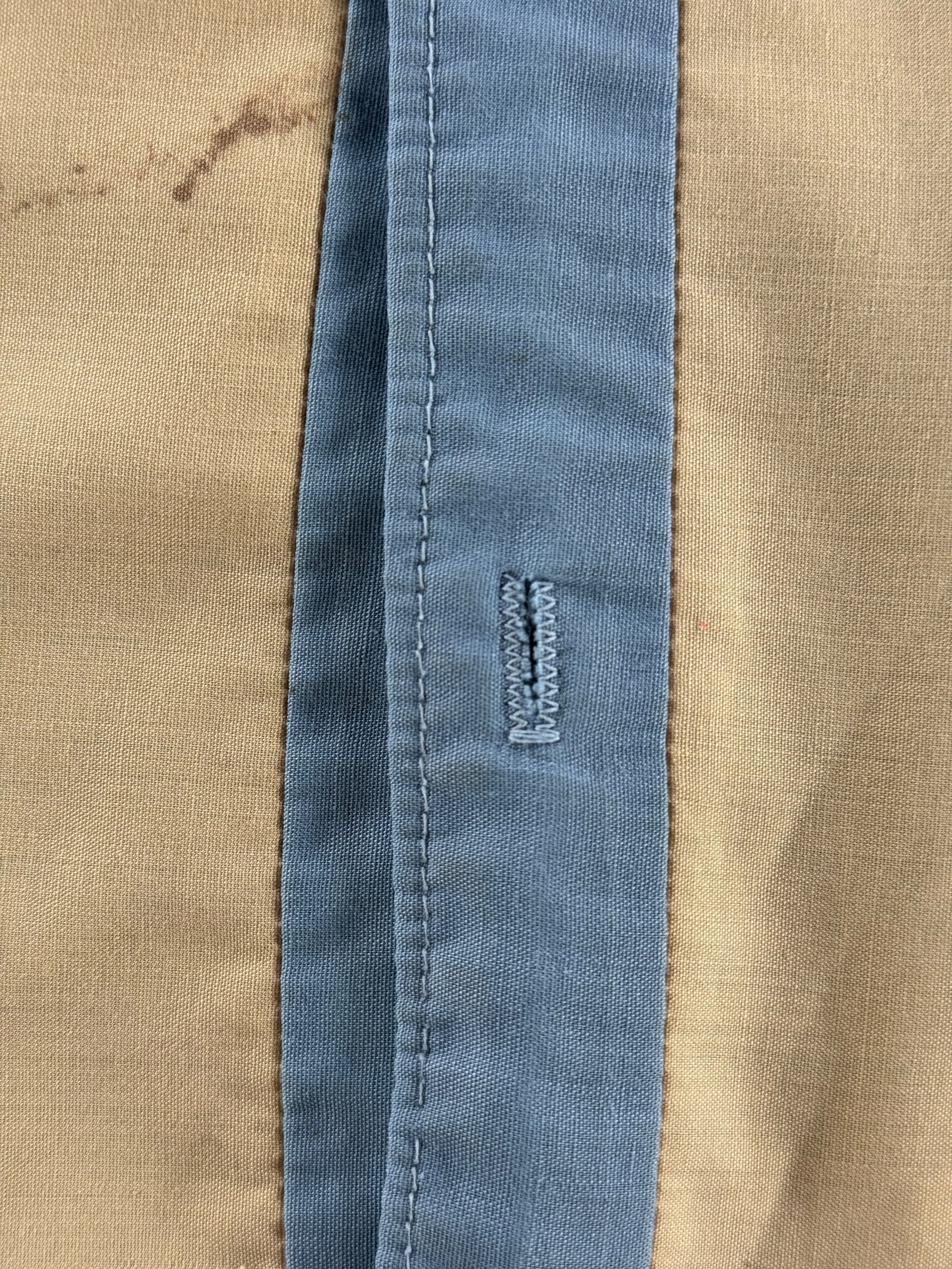 Missing Button on Vintage Lancer Inner Router Button Up Shirt SZ S - AS IS