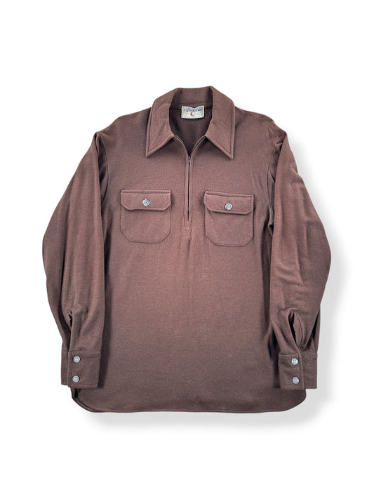 Front of Vintage Spinnaker Wool Shirt SZ L (Fits M)