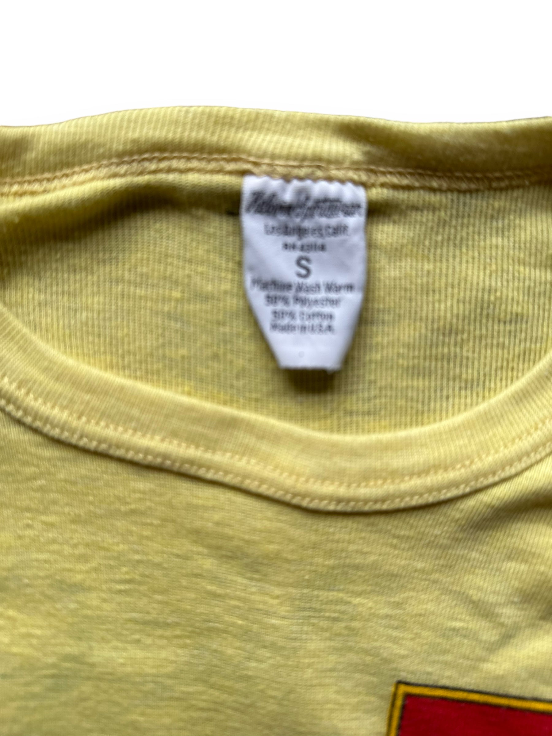 Blurry Tag View of Vintage Rainbow Bar & Grill Shirt Size S | Vintage Metal Rock Bar Tee | Barn Owl Vintage Seattle