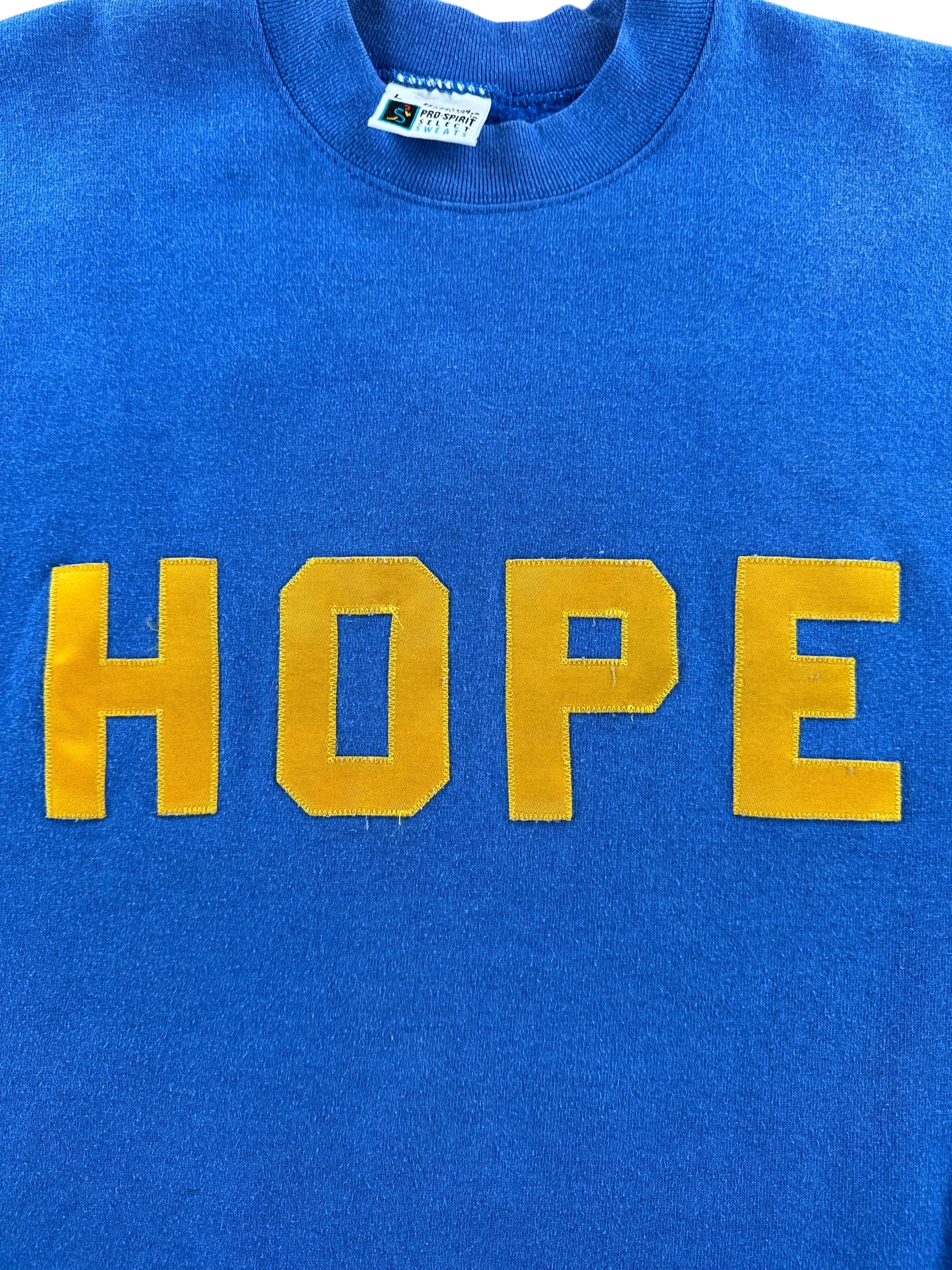 Graphic of Vintage Pro Spirit HOPE Crewneck SZ L