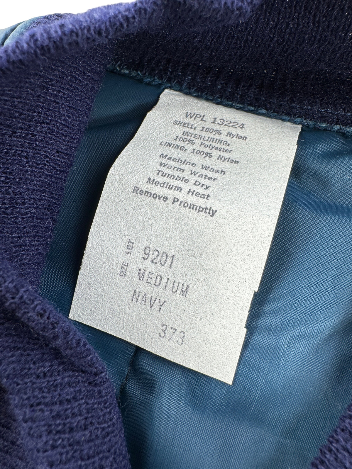 Tag on Vintage Quilted Navy Blue Vest SZ M