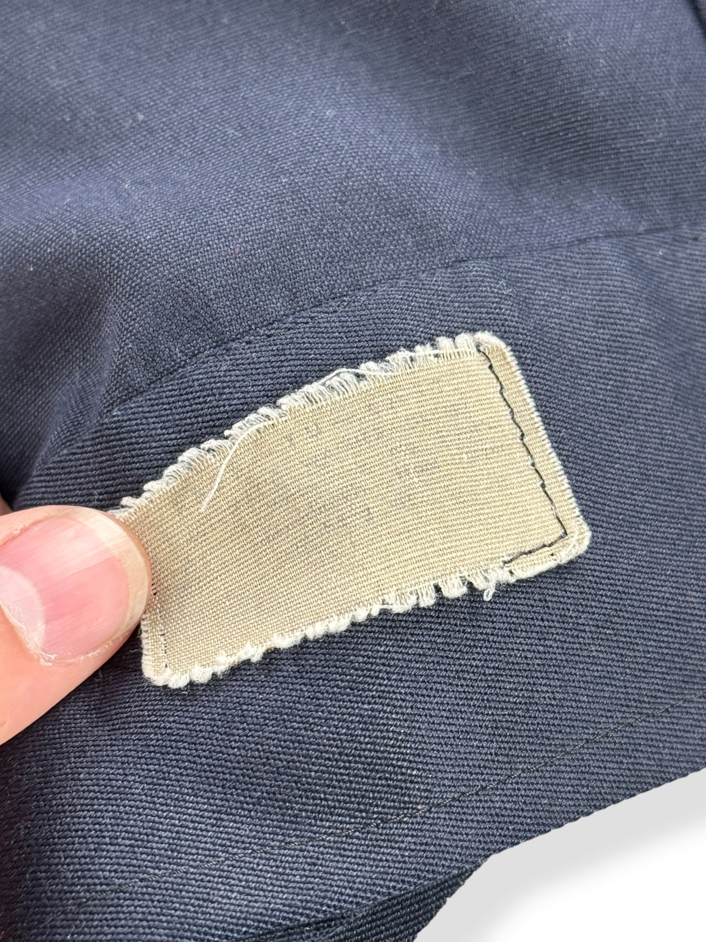 Inner care tag on Vintage Mr. 2 Ply Rayon Gas Station Jacket SZ XL