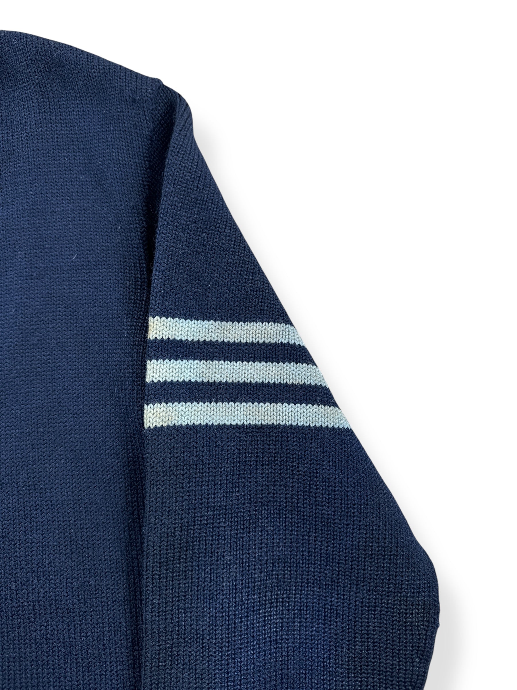 Stripes on Vintage Octanek Cardigan SZ S