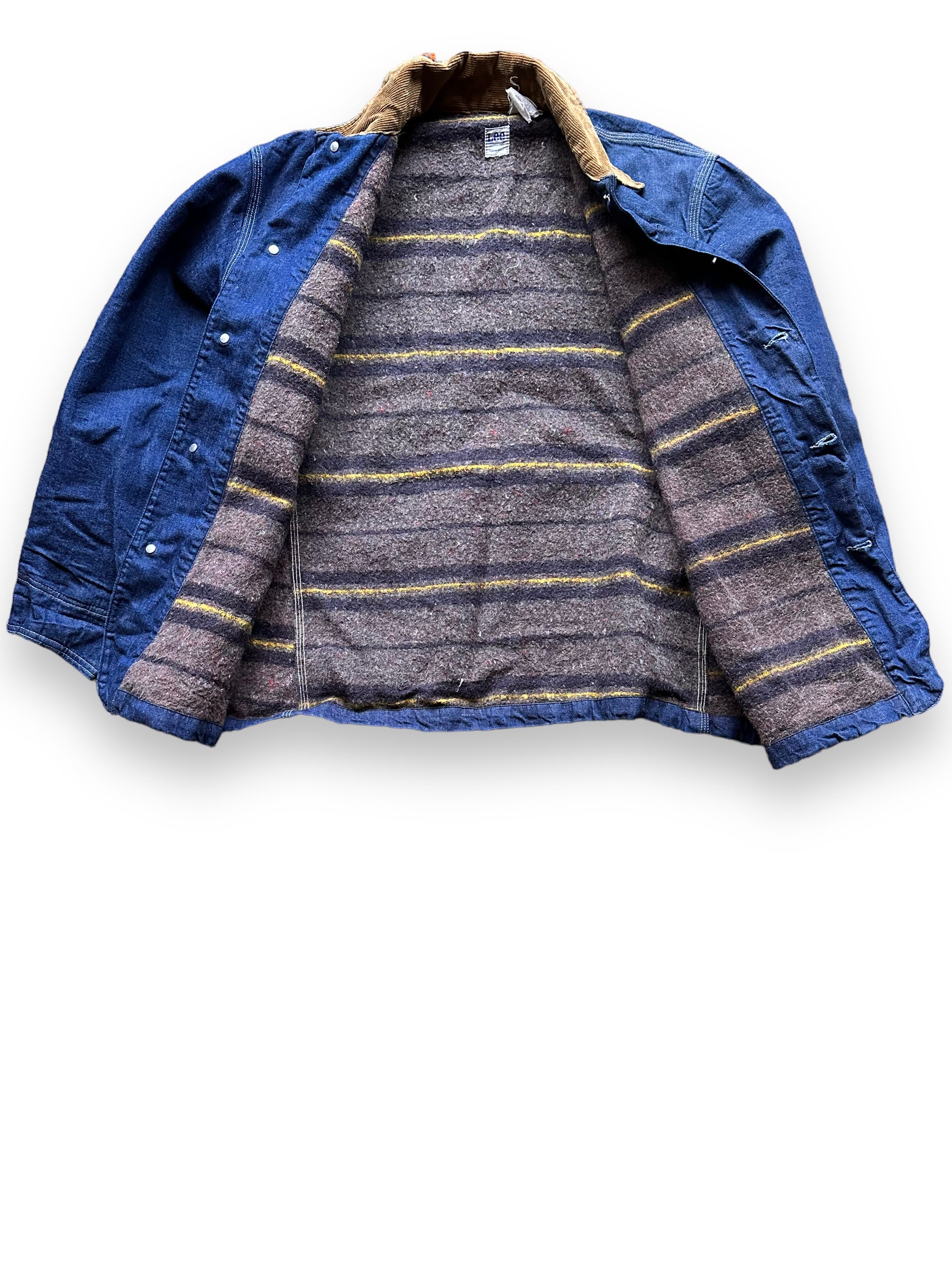 Alaska Blanket Lining on Vintage Blanket Lined Lee Chore Coat SZ XXL | Vintage Denim Seattle | Barn Owl Vintage Seattle