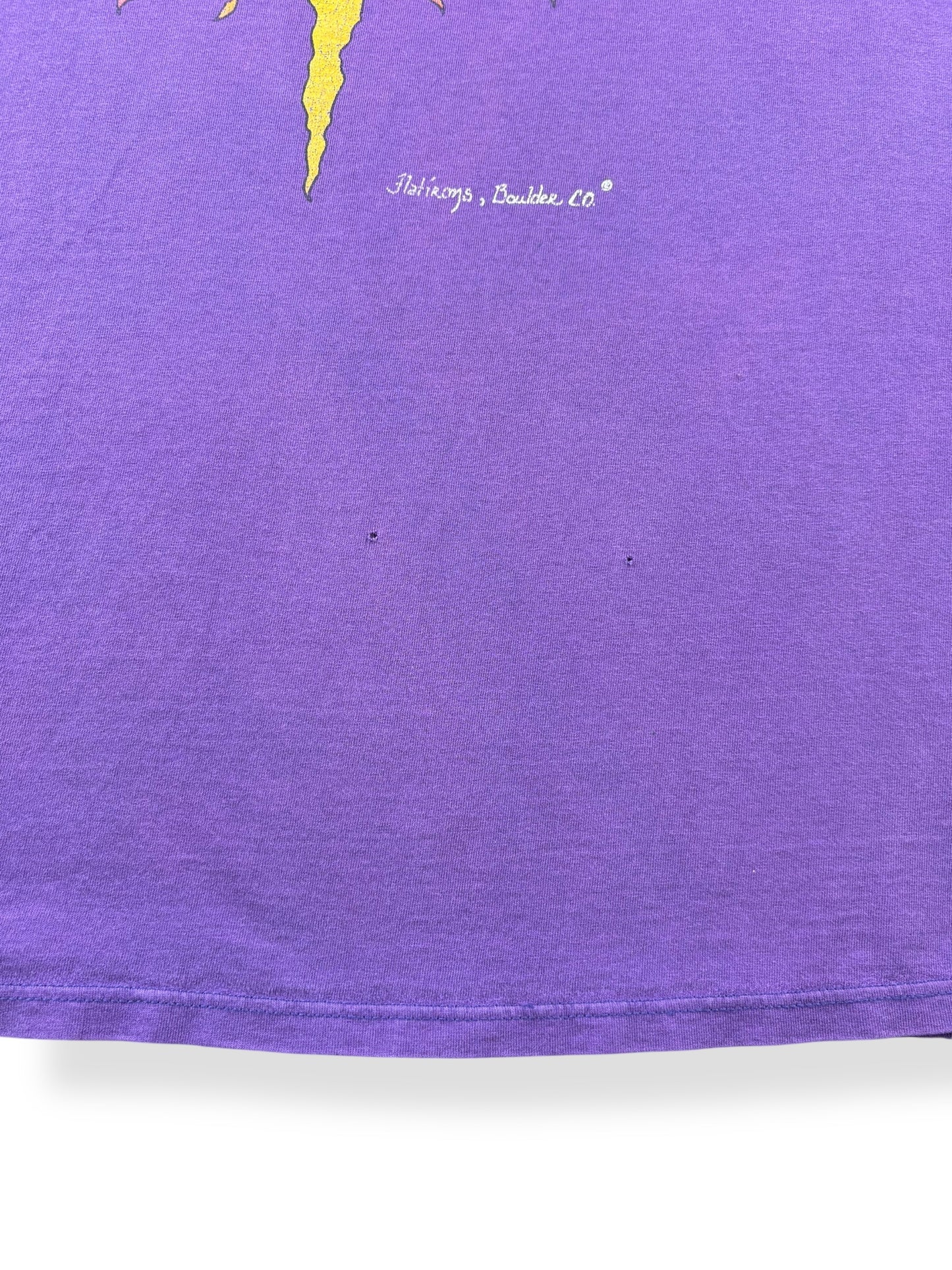 Holes on Vintage Flatirons Boulder CO Tee SZ L