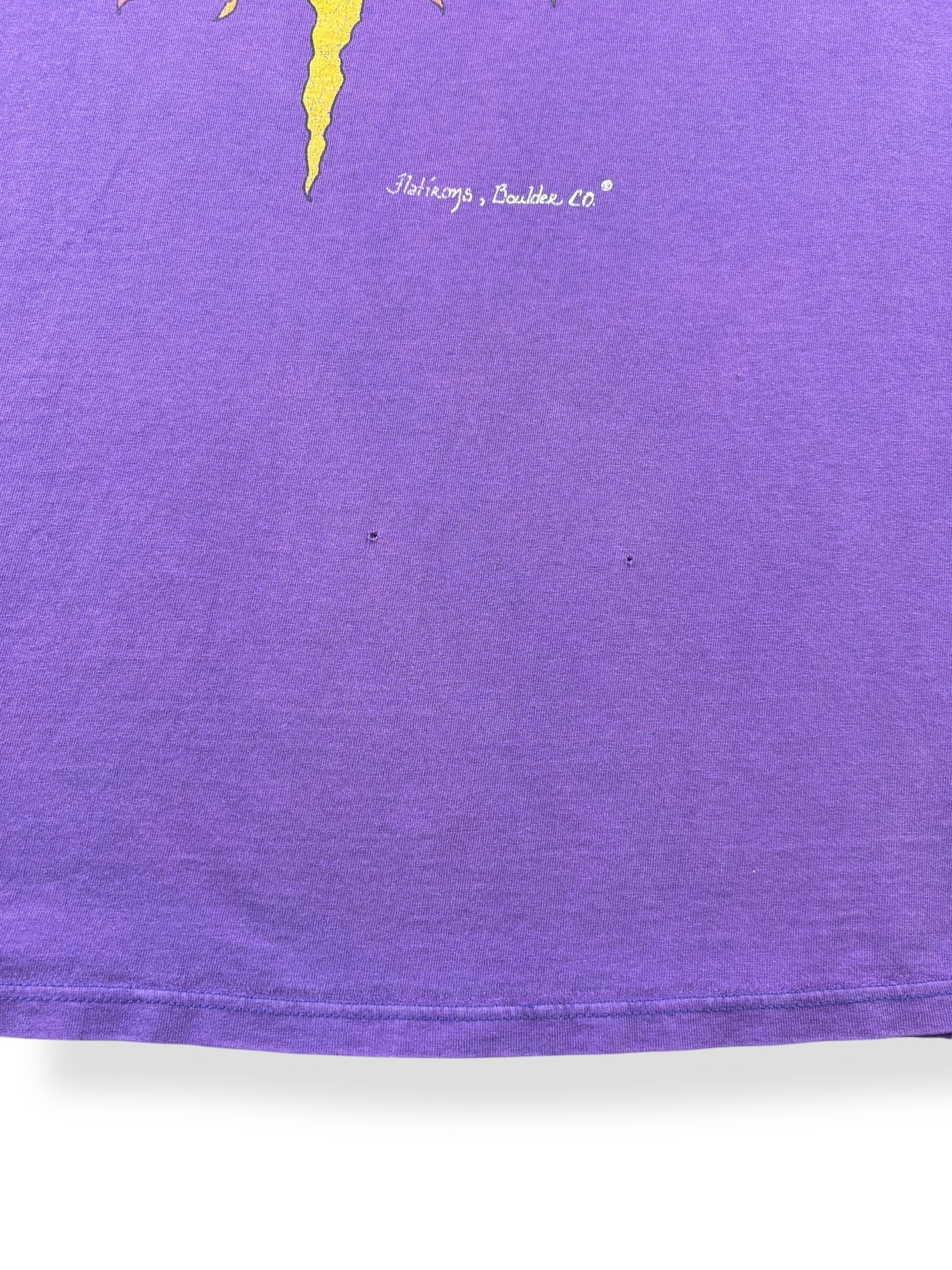 Holes on Vintage Flatirons Boulder CO Tee SZ L