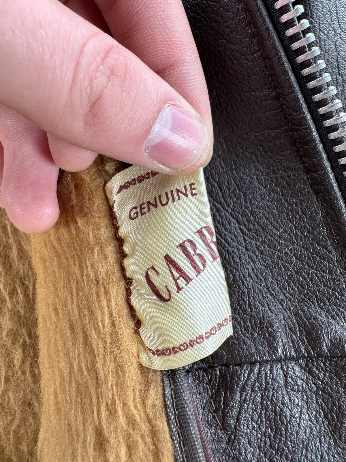Tag on Vintage Beau Breed Brown Cafe Racer Jacket SZ 11