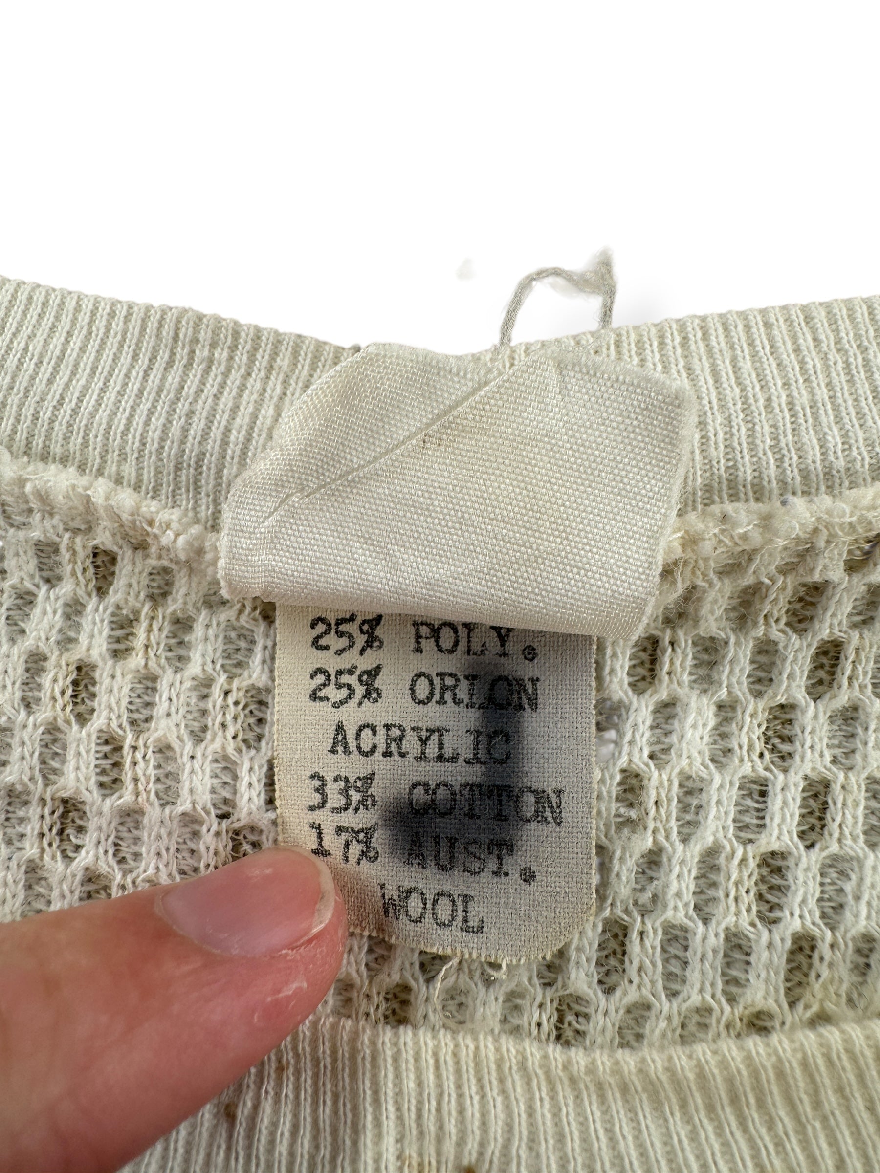 Tag on Vintage Unbranded Thermal Top SZ M