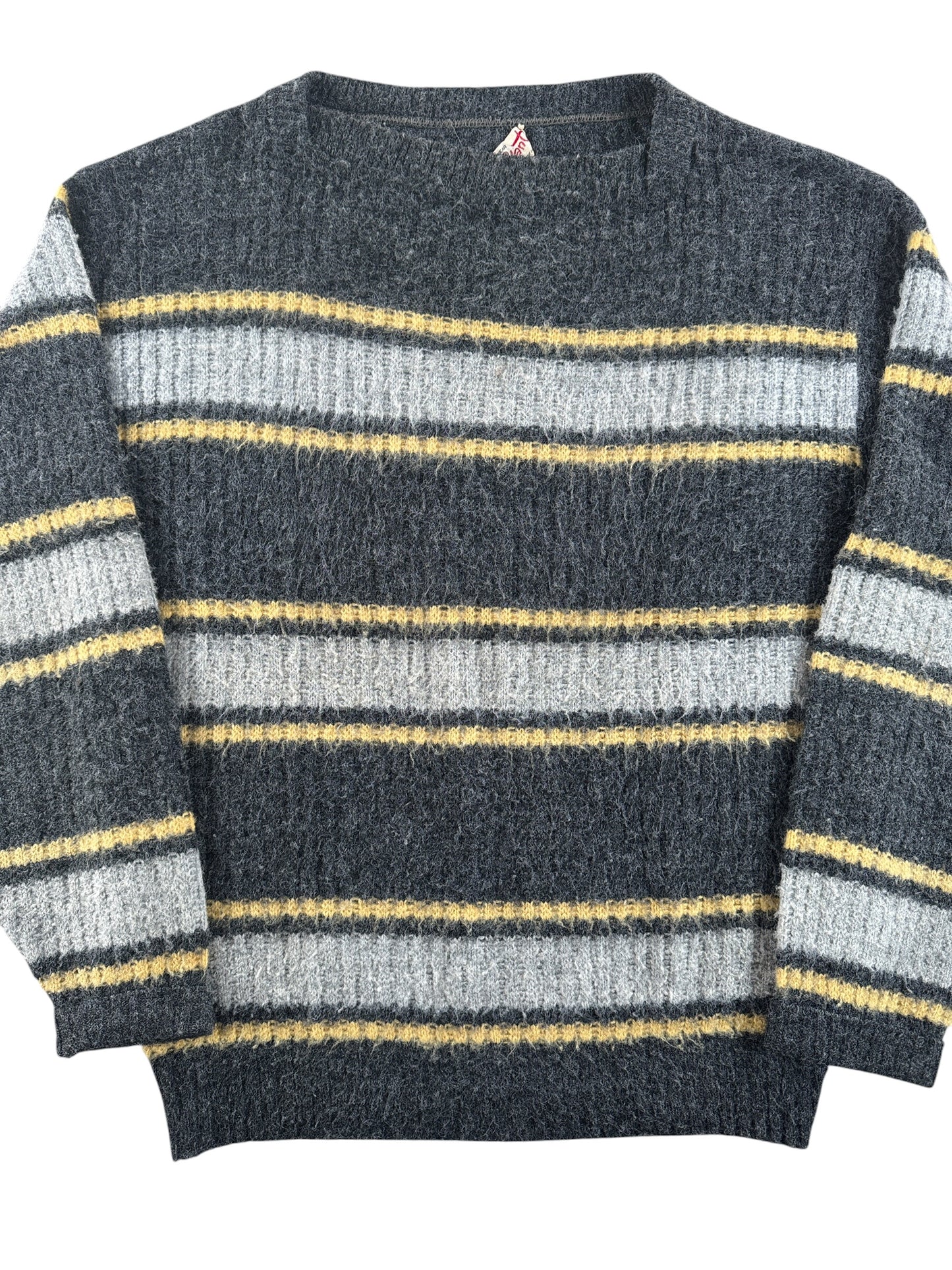 Front Close Up of Vintage Bryant Striped Sweater SZ M