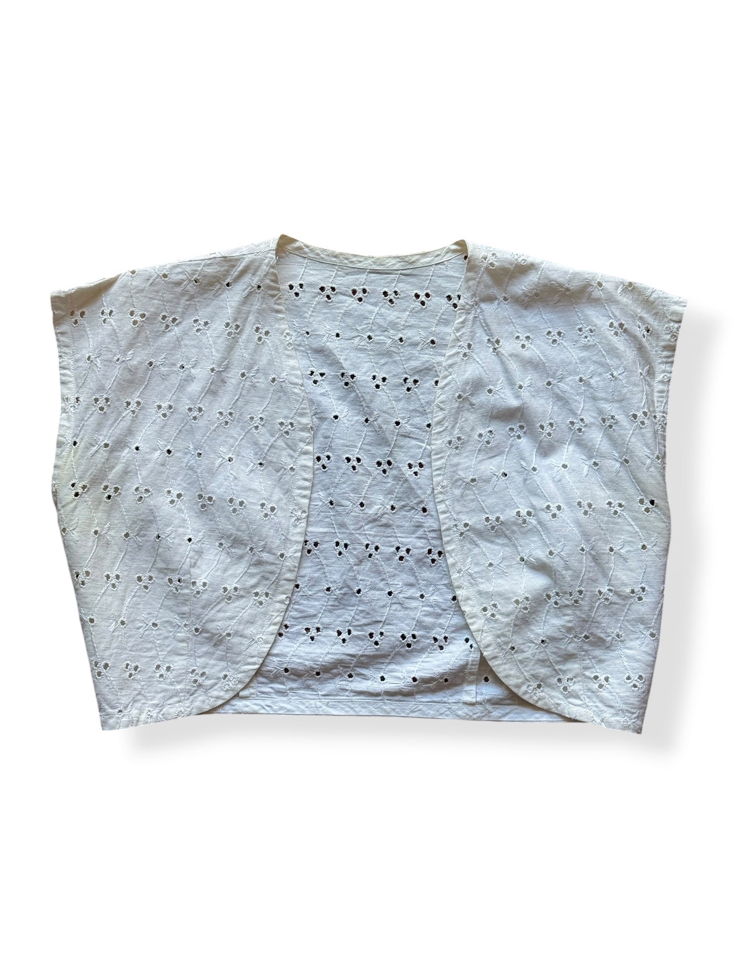 Bolero of Vintage 50s Eyelet Dress + Bolero Set SZ S - AS IS