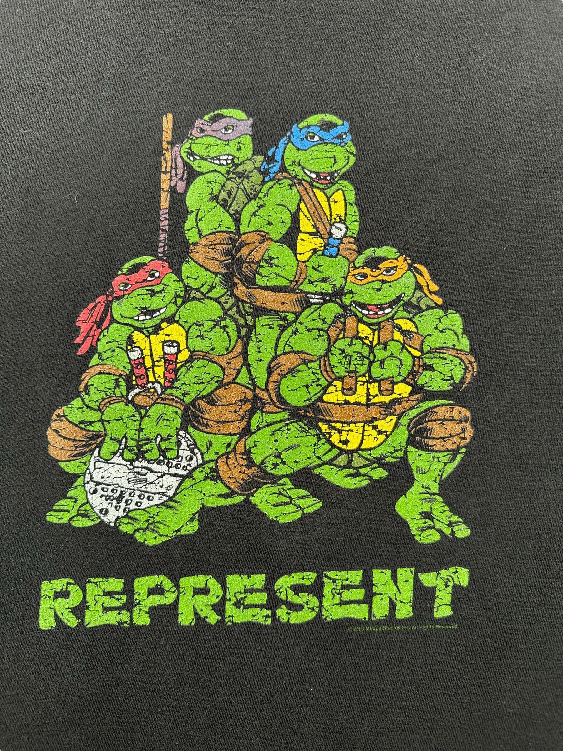 Graphic of Vintage Teenage Mutant Ninja Turtles Tee SZ XL