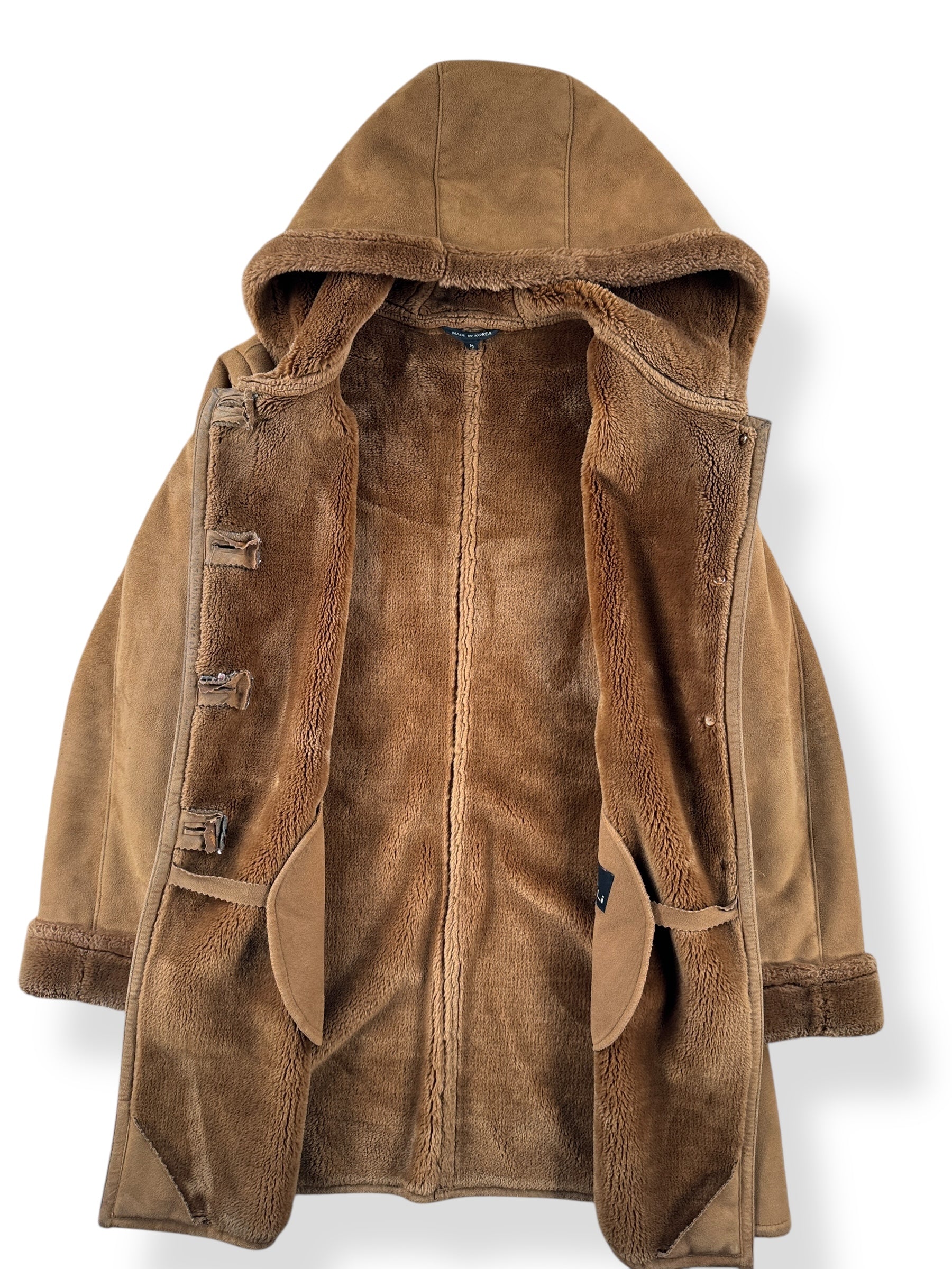 Open view of Vintage Denali Suede/Shearling Coat SZ M