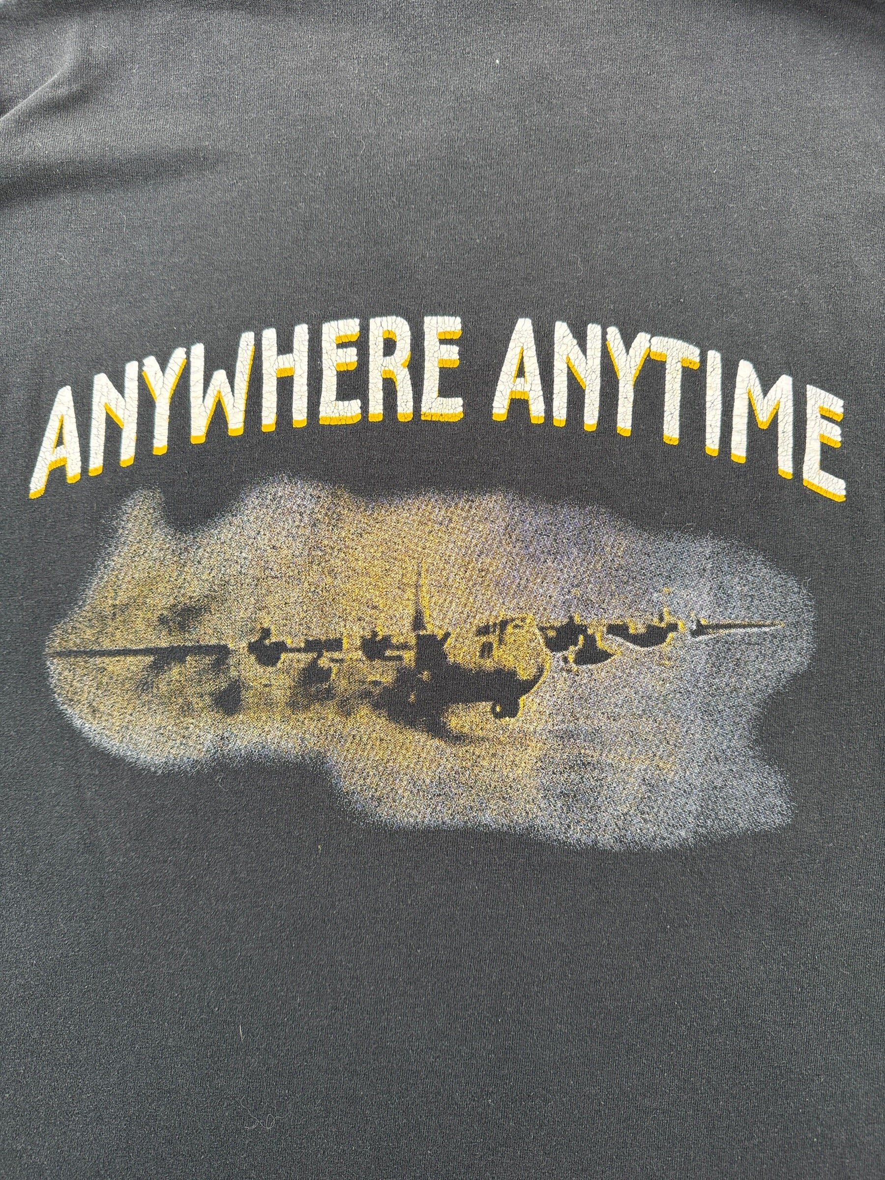 Back Graphic of Vintage 41st Airlift Military Tee SZ M