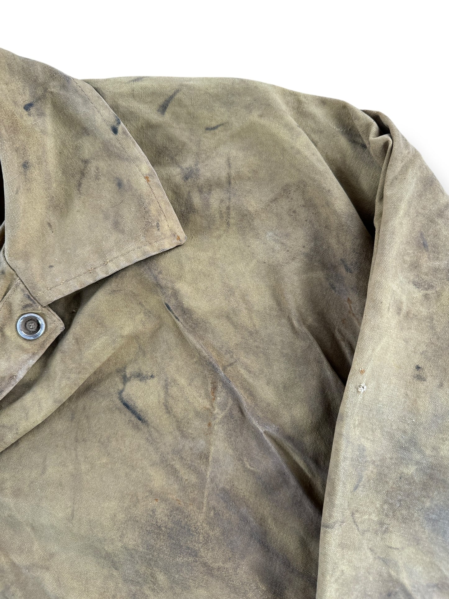 Stains on Vintage Drybak Tin Cloth Jacket SZ M