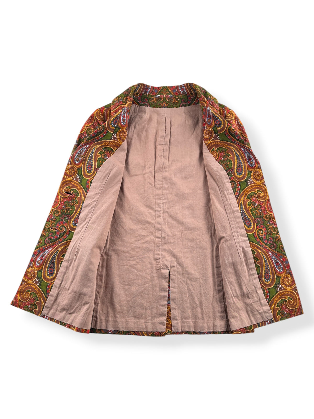Inside of Vintage 60s/70s Paisley Jacket SZ S