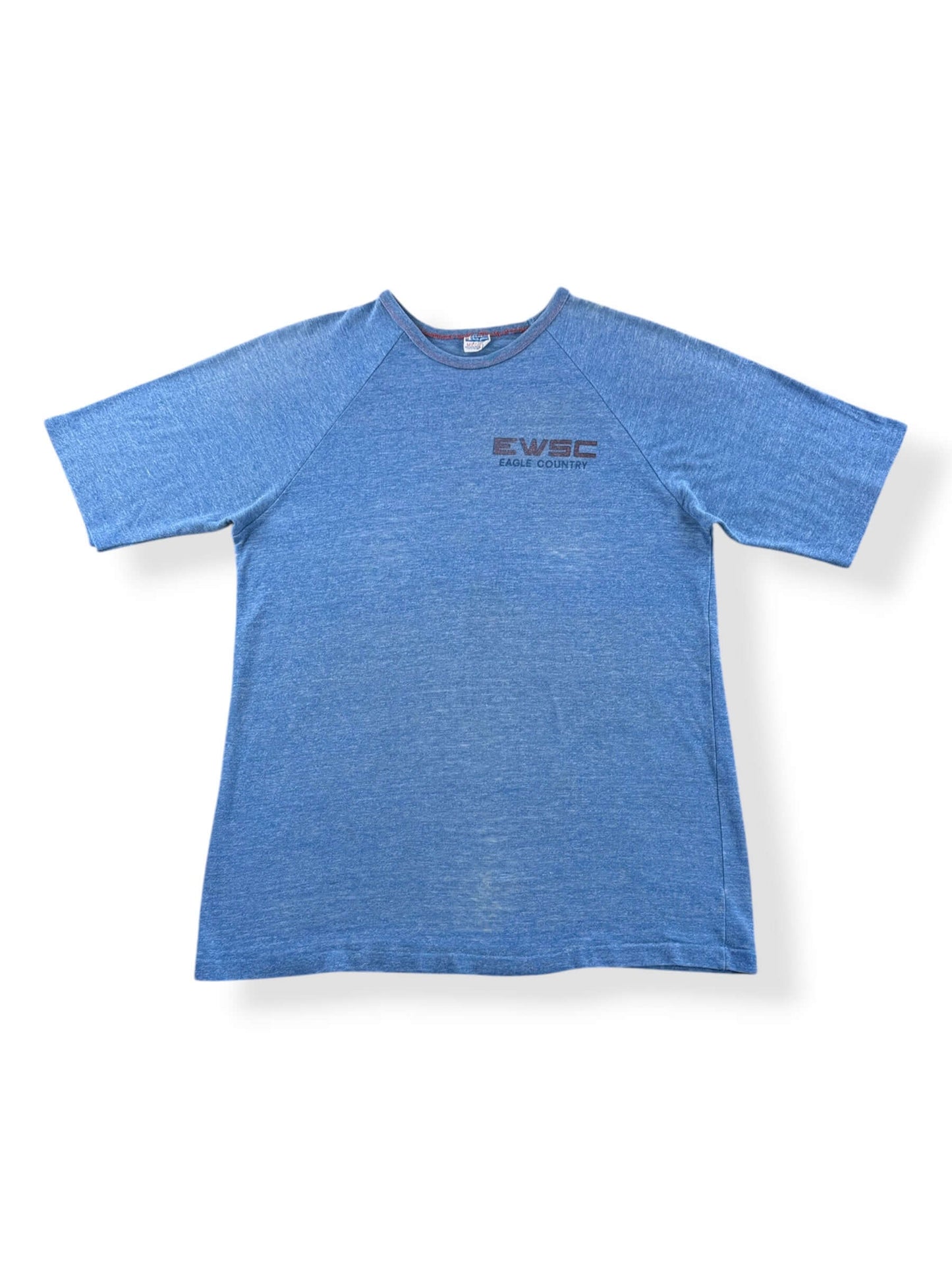 Front of Vintage Champion Blue Bar Eagle Country Tee SZ M (Fits S)