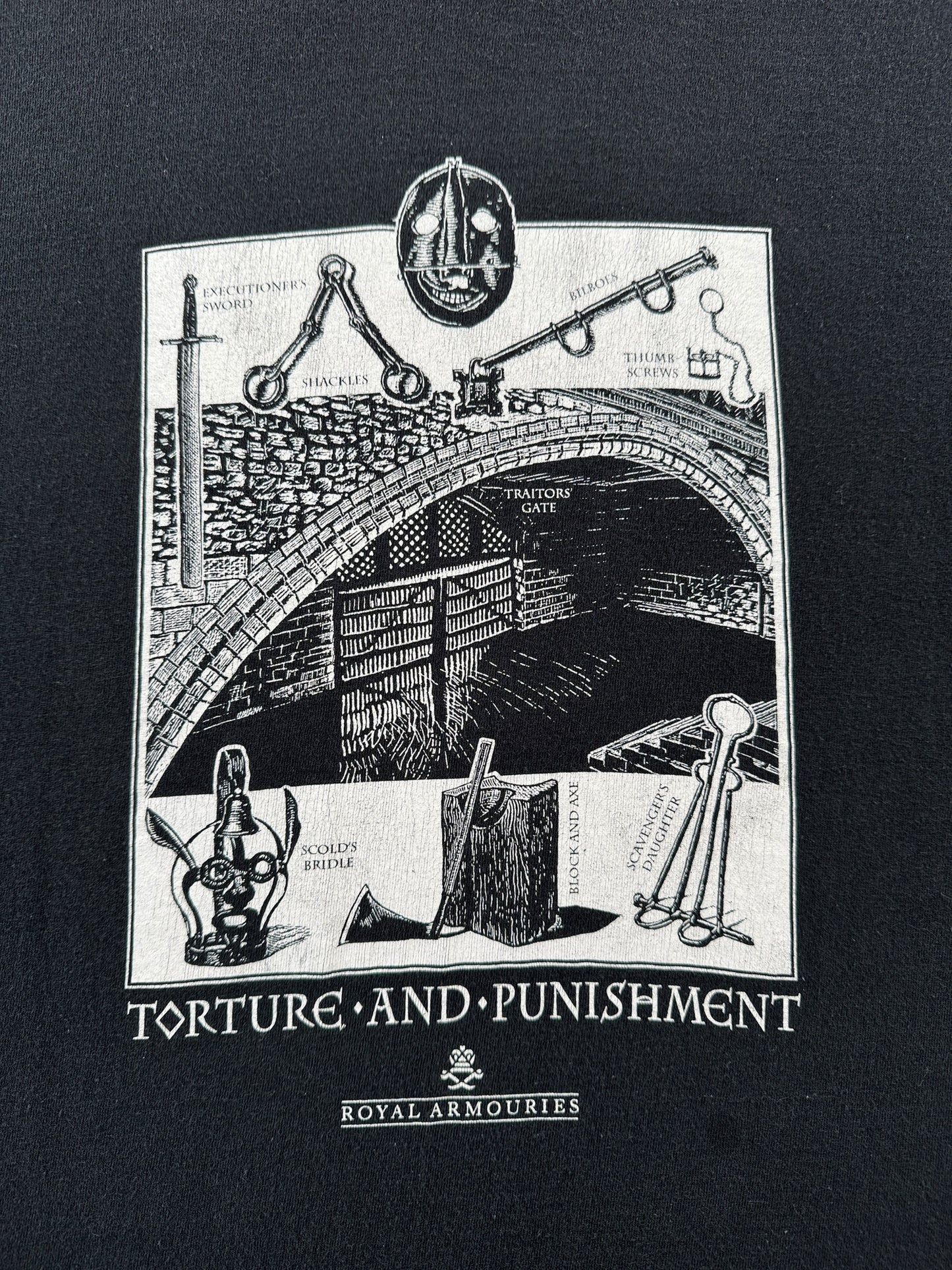 Graphic of Vintage Torture And Punishment Tee SZ XL