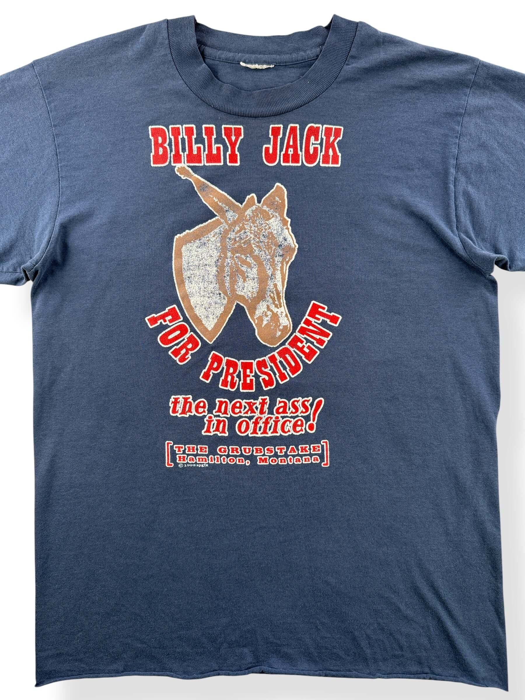 Close-up of Vintage Billy Jack For President Tee SZ M