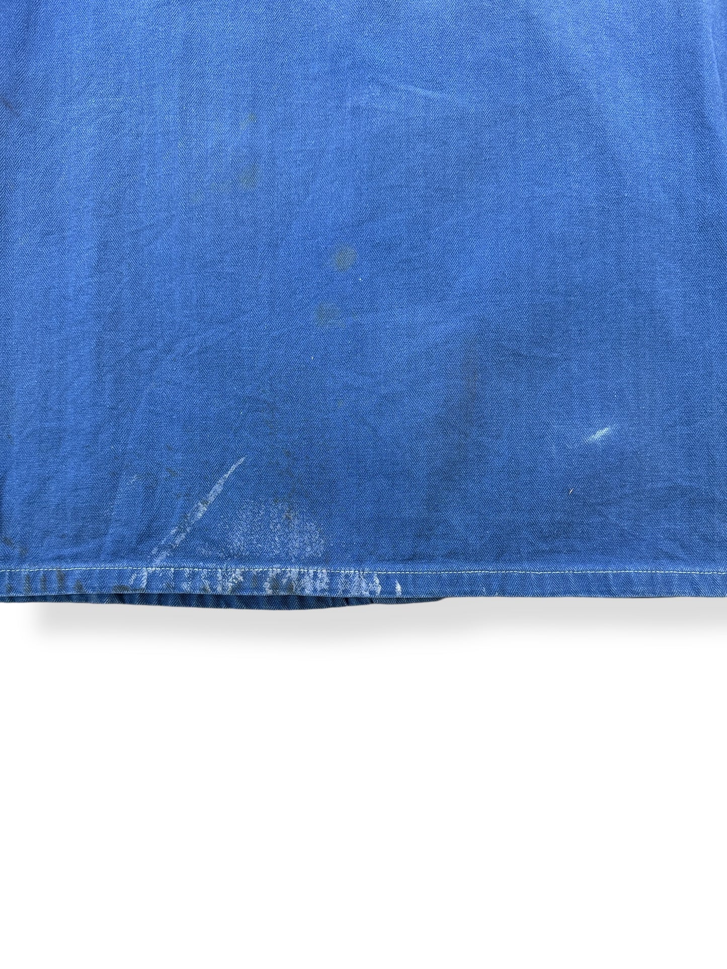 Stains on Vintage Well Loved HBT French Chore Coat SZ L