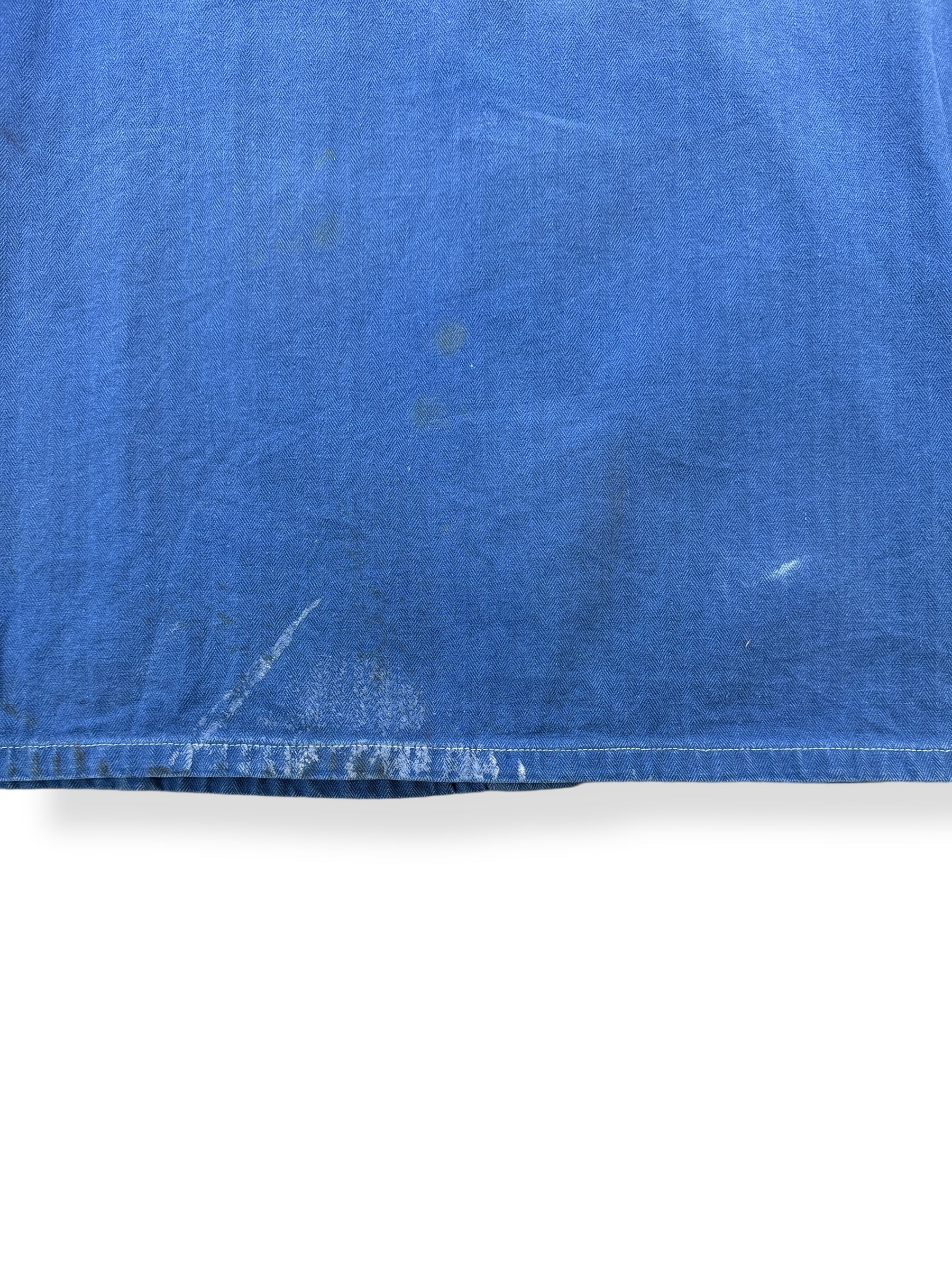 Stains on Vintage Well Loved HBT French Chore Coat SZ L