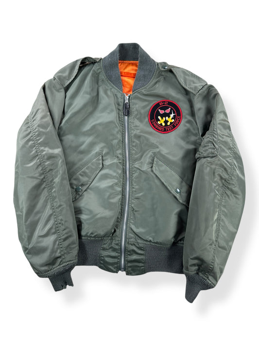 Front of Vintage L-28 B-2 Bomber Jacket SZ M