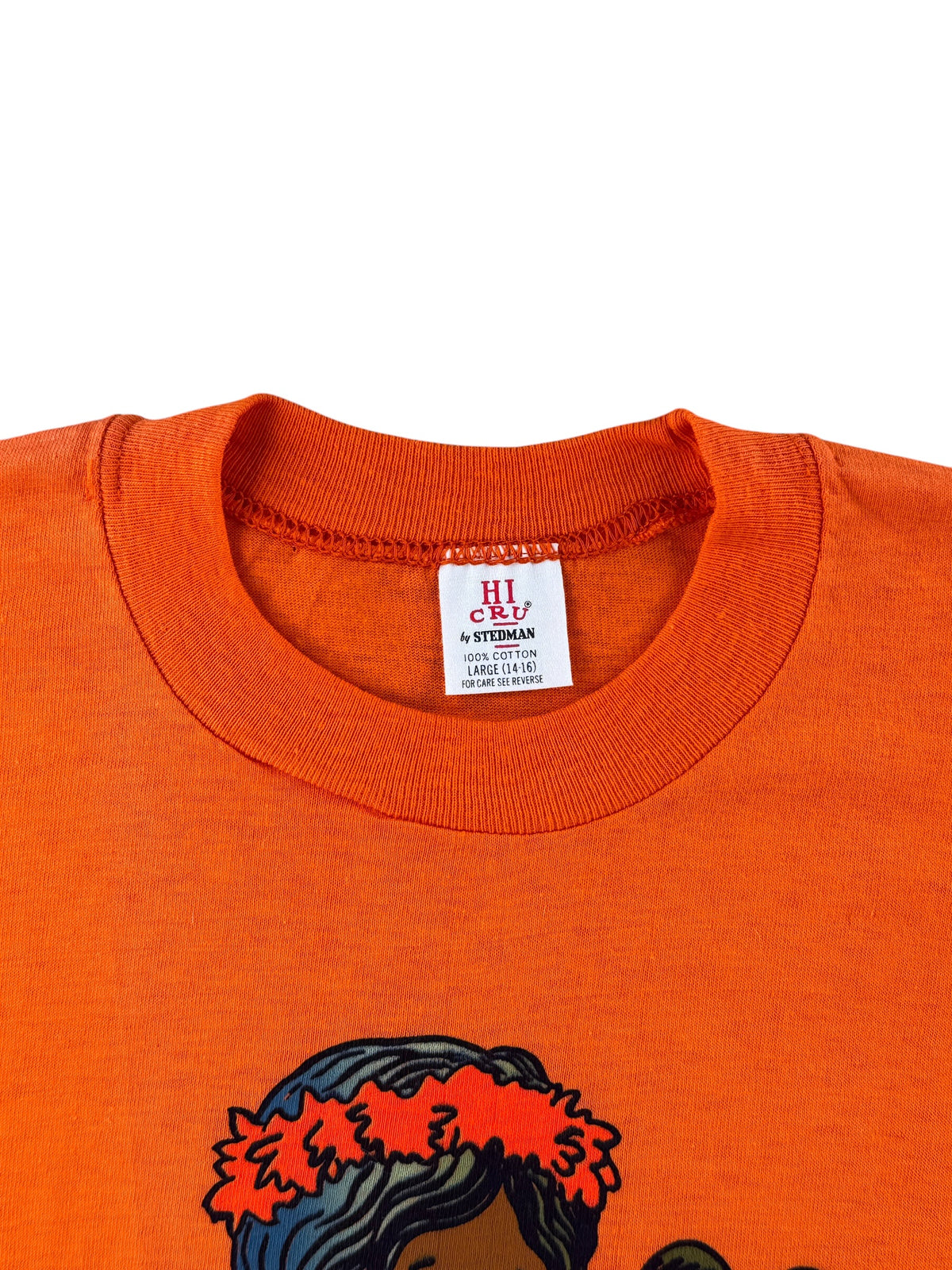 Collar on Vintage 70s NOS Grass Shack Tee SZ L (Fits XS)