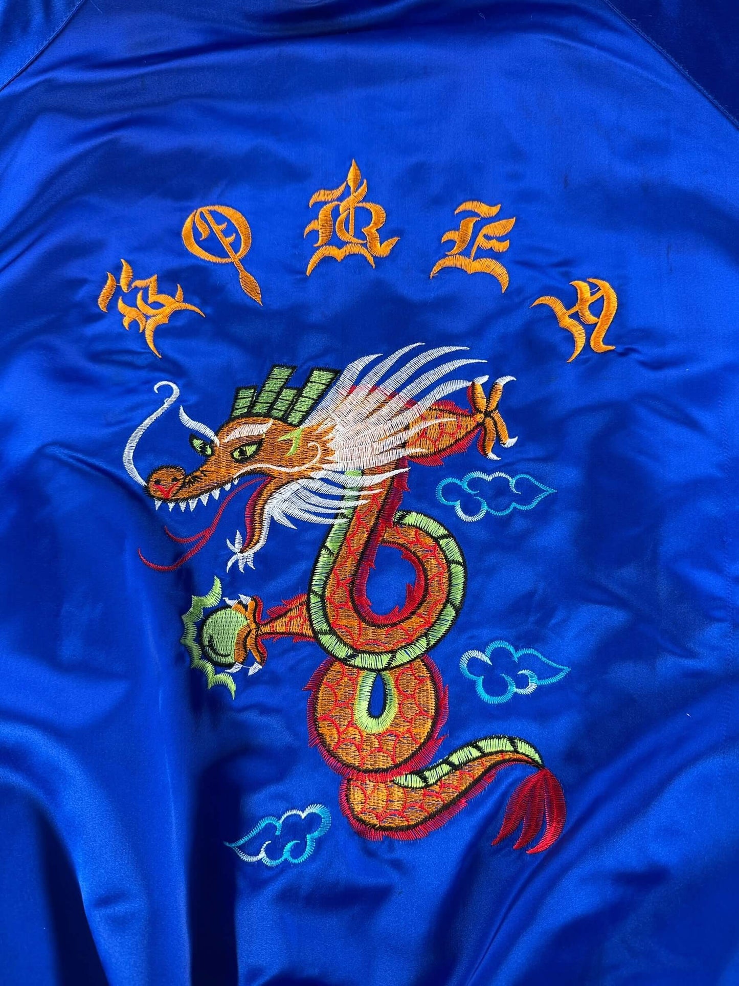 Back Graphic of Vintage Korea Souvenir Jacket SZ XL