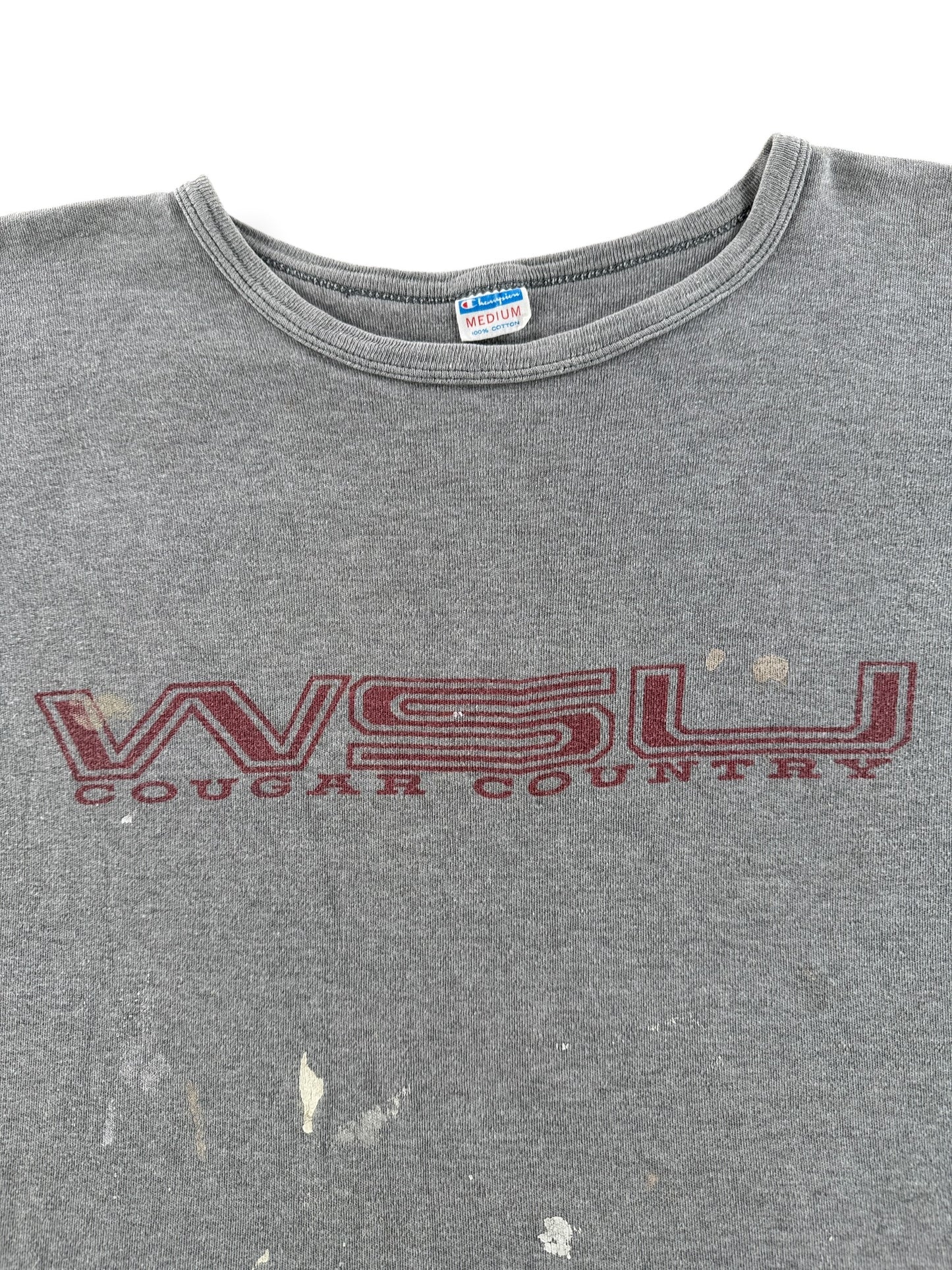 Vintage Champion Blue Bar WSU Tee SZ M