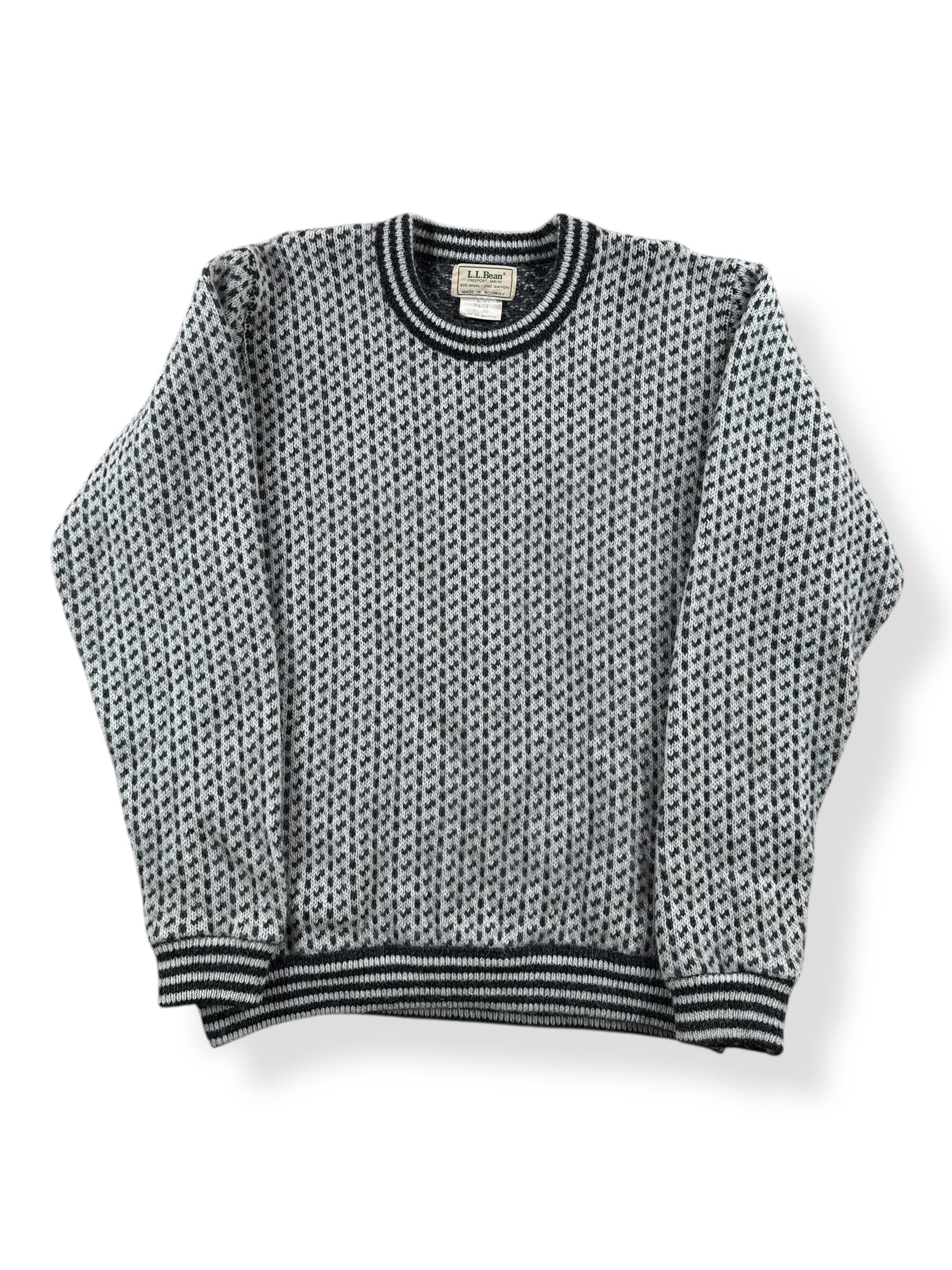 Front of Vintage L.L. Bean Nordic Birdseye Sweater SZ XL