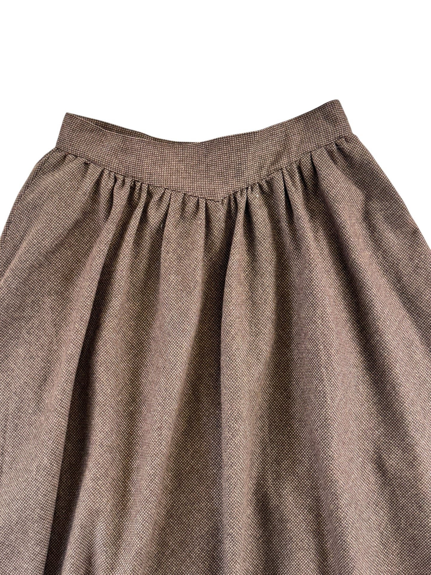 Waist of 1970s Evan Picone Wool Skirt M