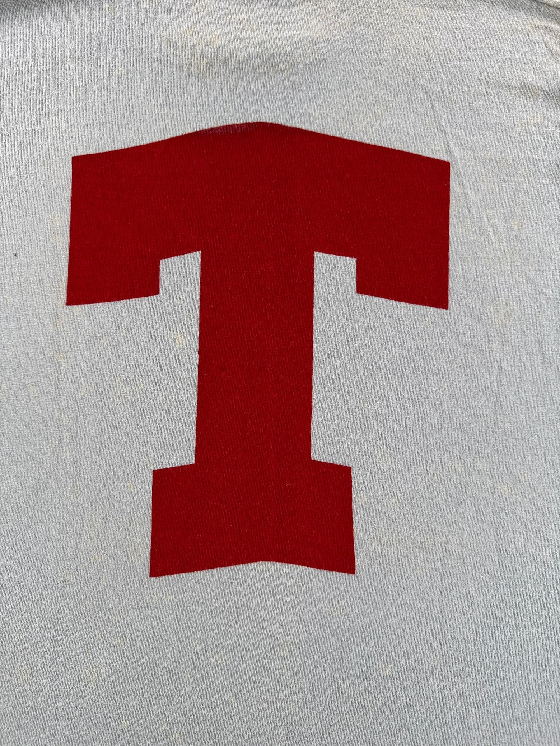 Back of Vintage Temple Crew Tee SZ XL (Fits M)