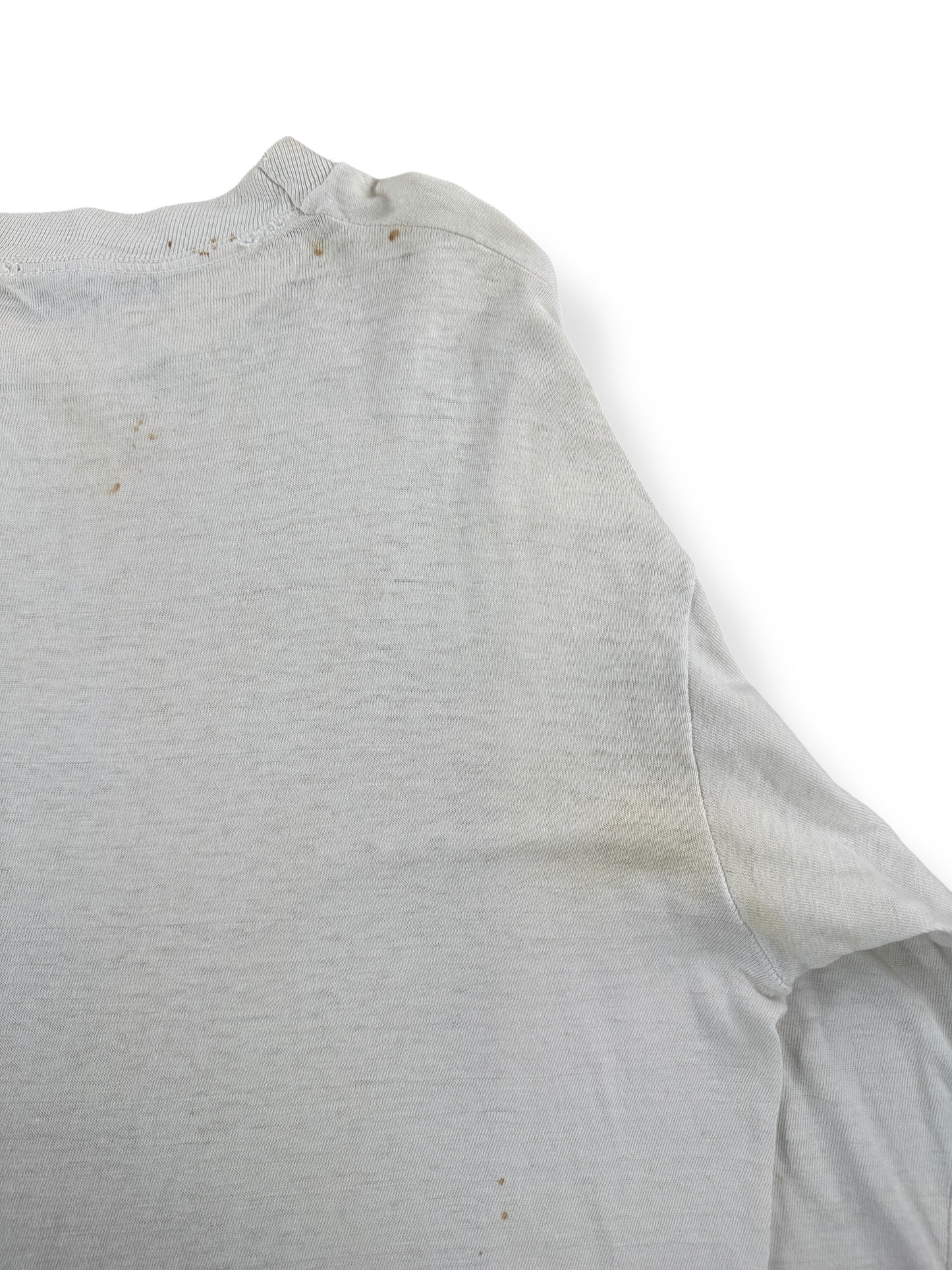 Stains on Vintage 1984 7Up Half Marathon St Louis MO LS Tee SZ L