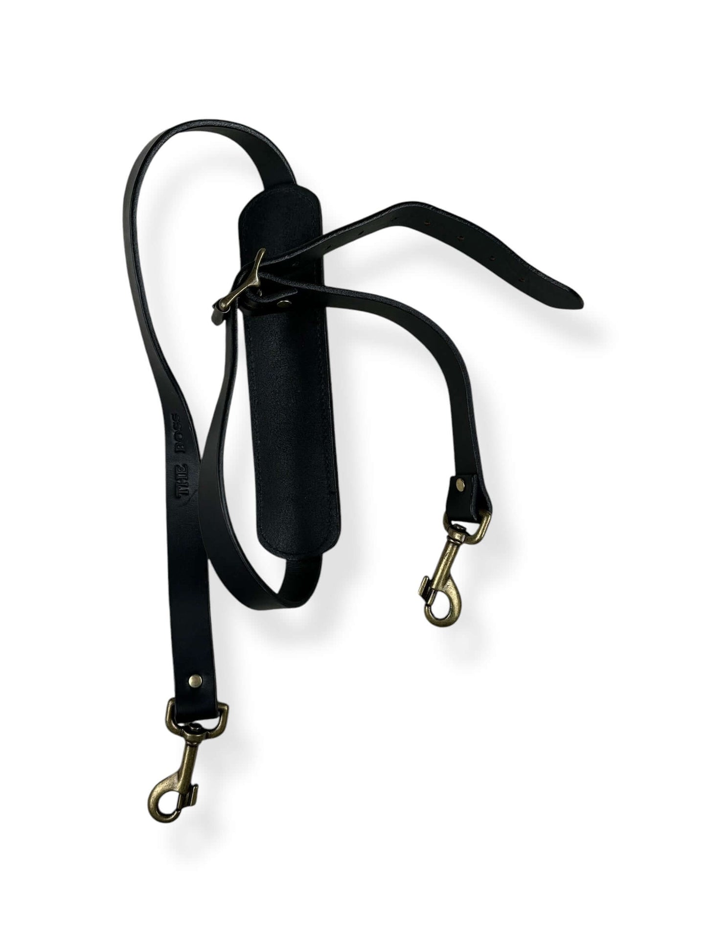 Top View of "The Boss" Filson Bridle Leather Shoulder Strap