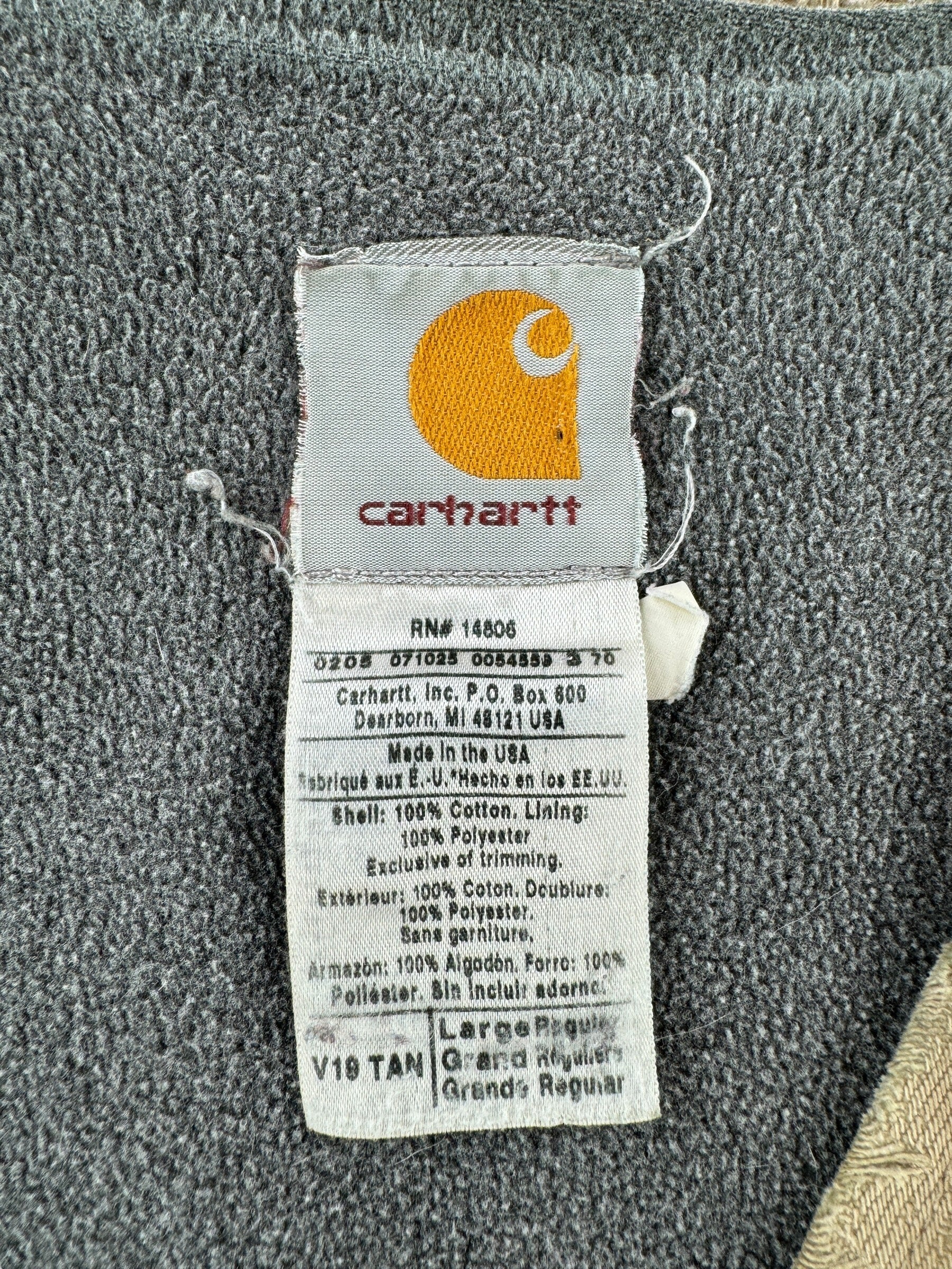 Tag on Vintage Distressed Carhartt Vest SZ L