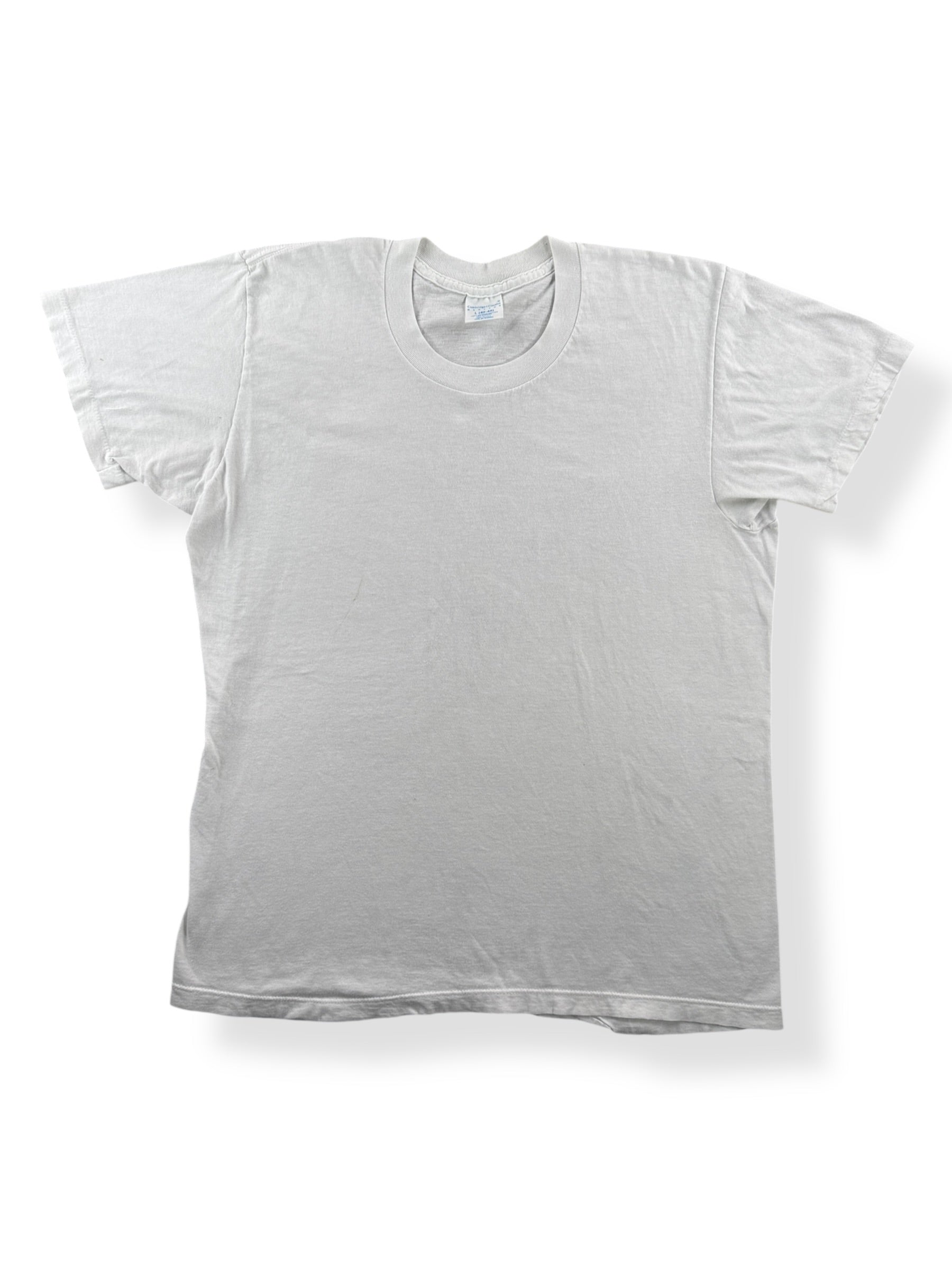 Front of Vintage White Blank Tee SZ L