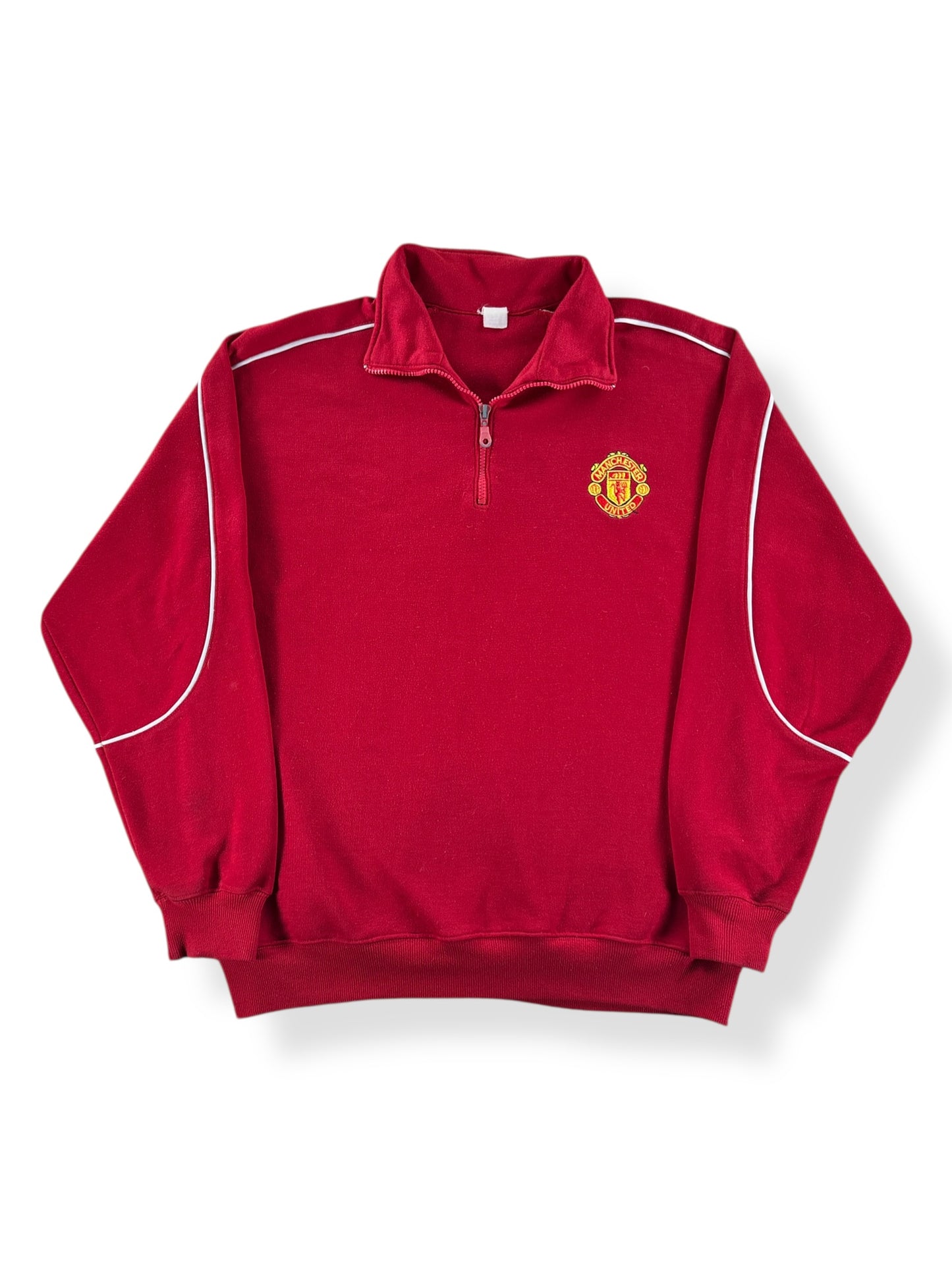 Front of Vintage Man U Quarter Zip Crewneck SZ L