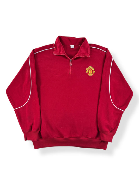 Front of Vintage Man U Quarter Zip Crewneck SZ L